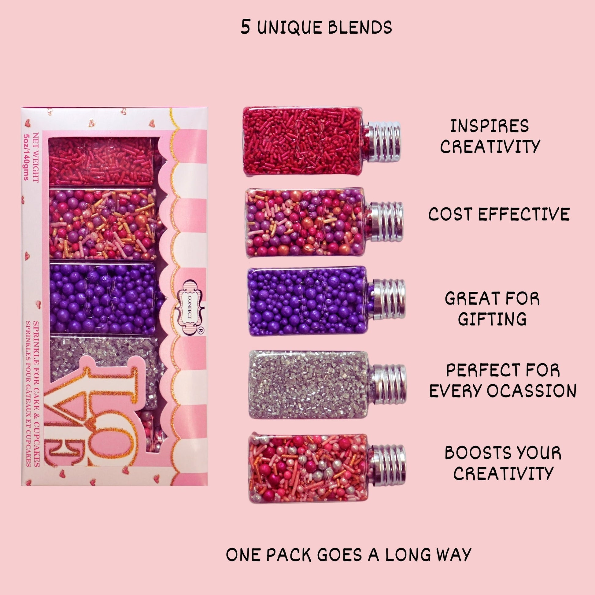 Confect Fusion Mashup Sprinkles FM Multipack 4