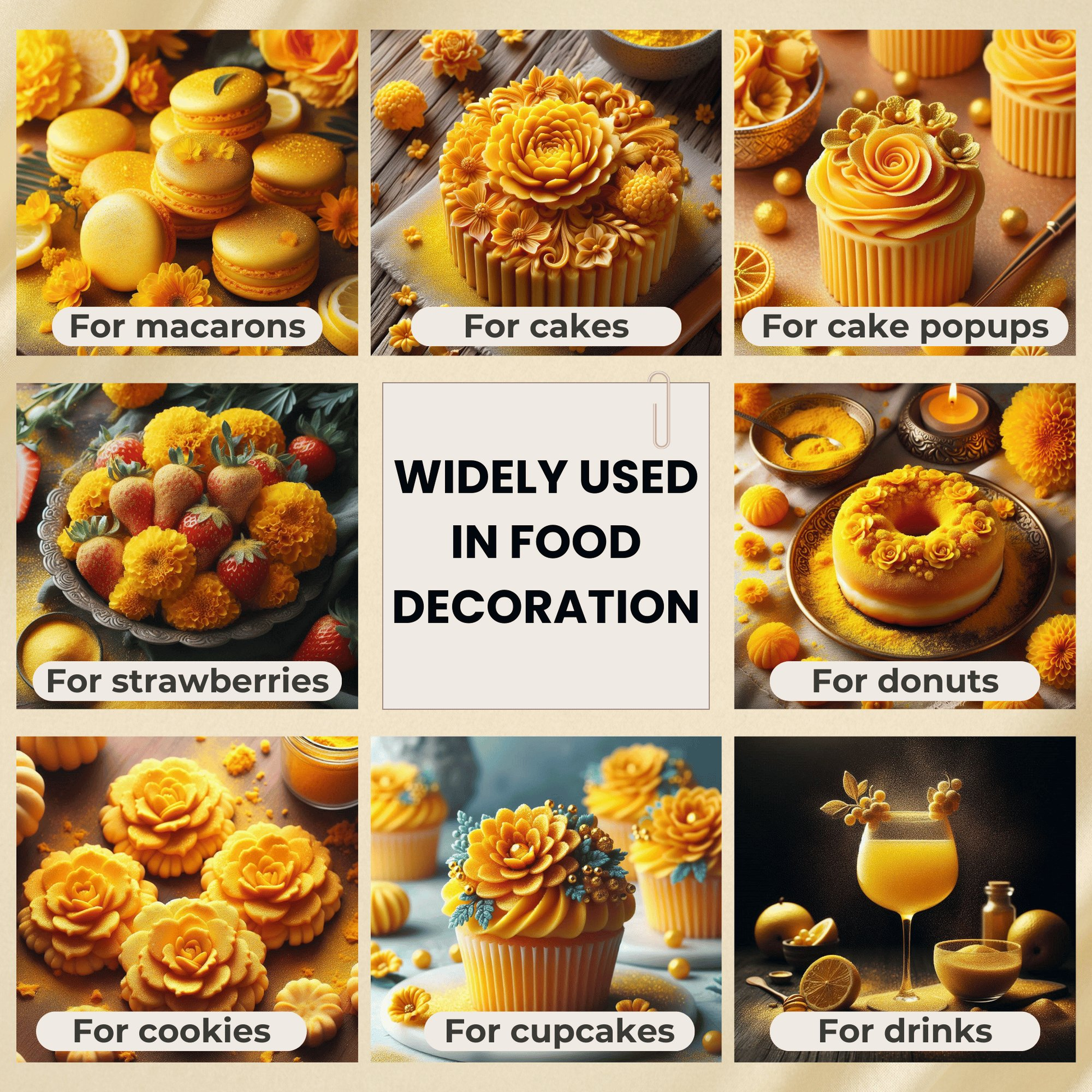Confect Marigold Yellow | Edible Luster Dust