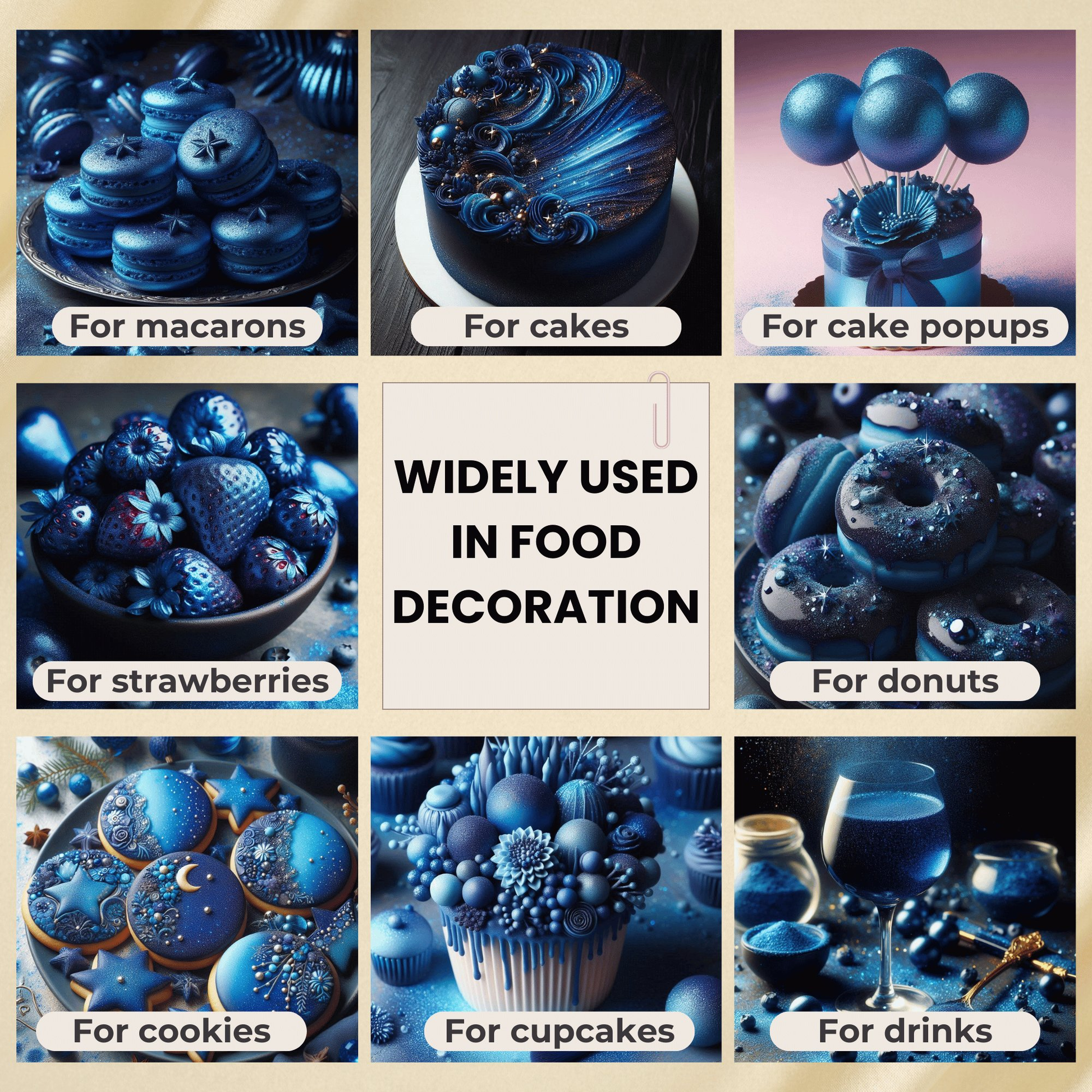 Confect Poppy Blue | Edible Luster Dust