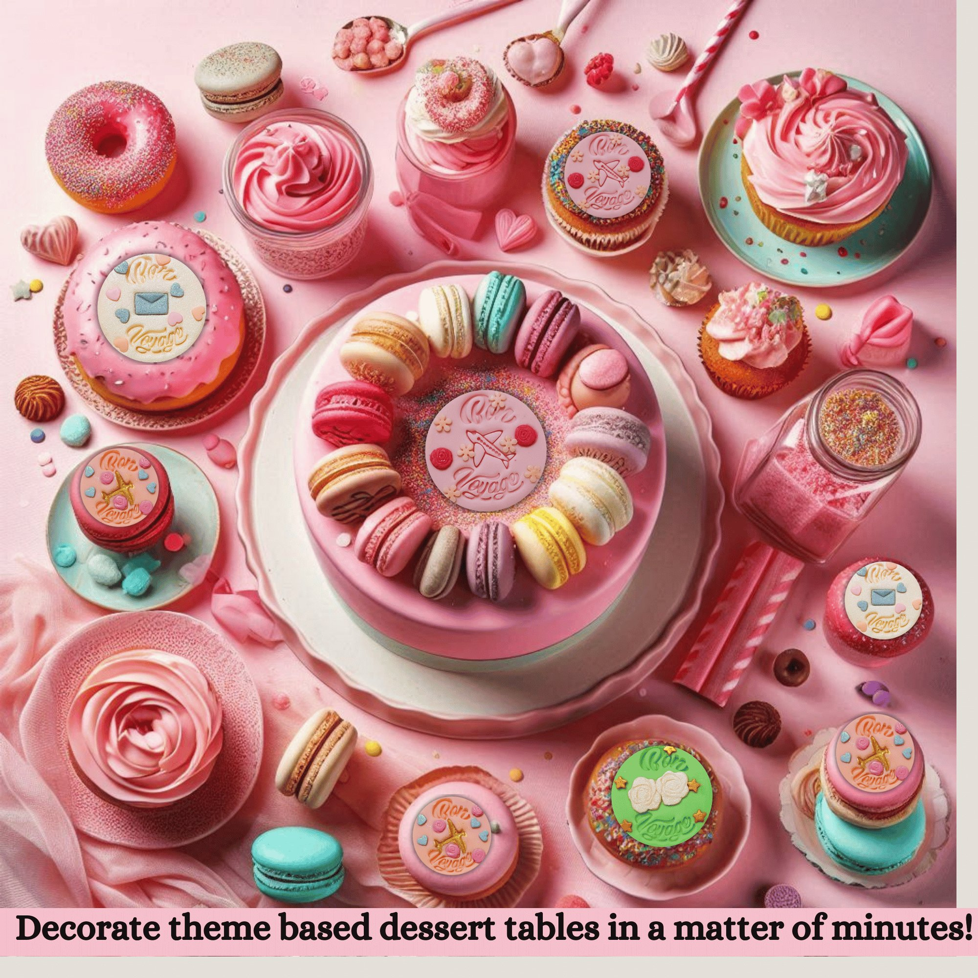 Confect Bon Voyage | Edible Celebration Topper