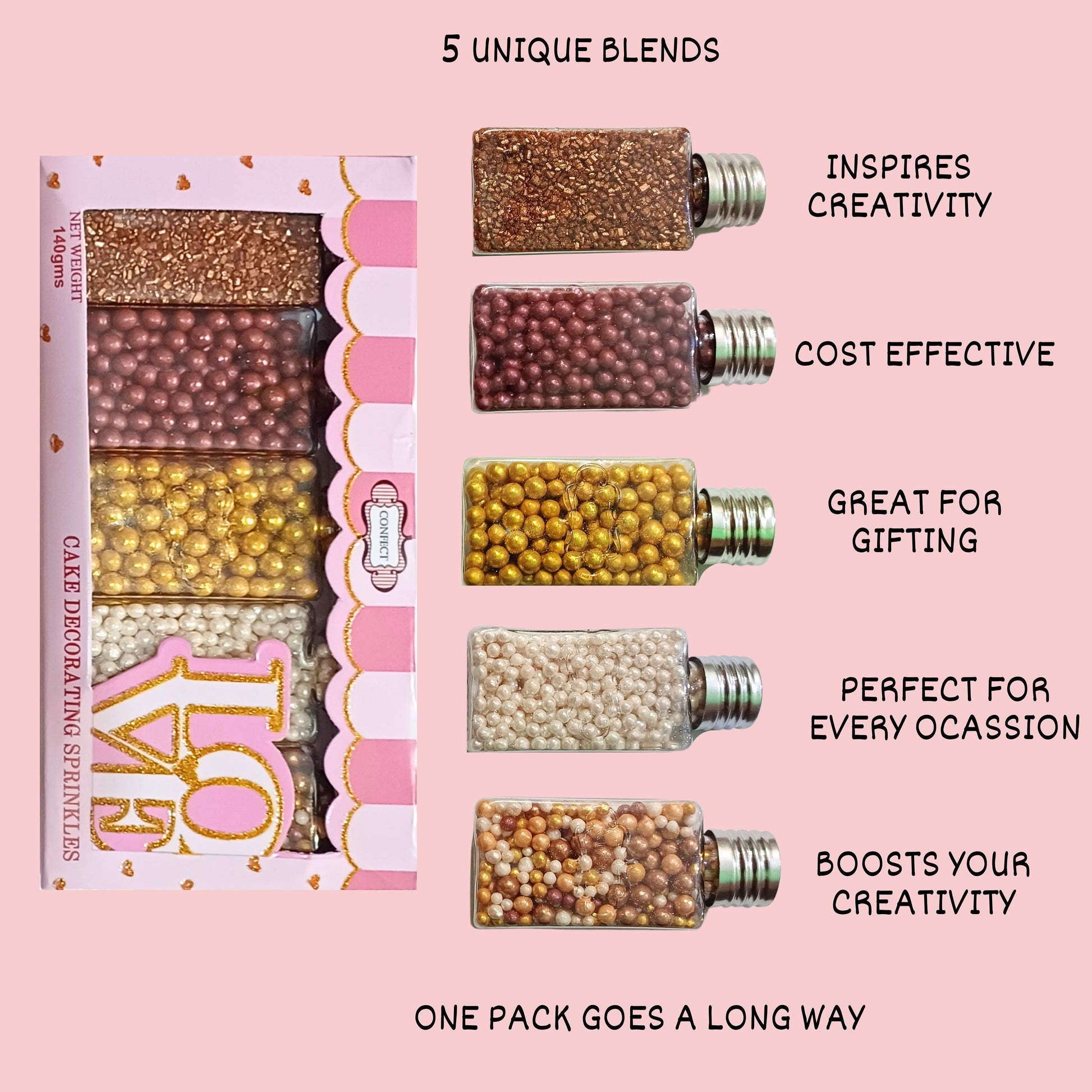 Confect Disco Ball Mashup Sprinkles Multipack 23