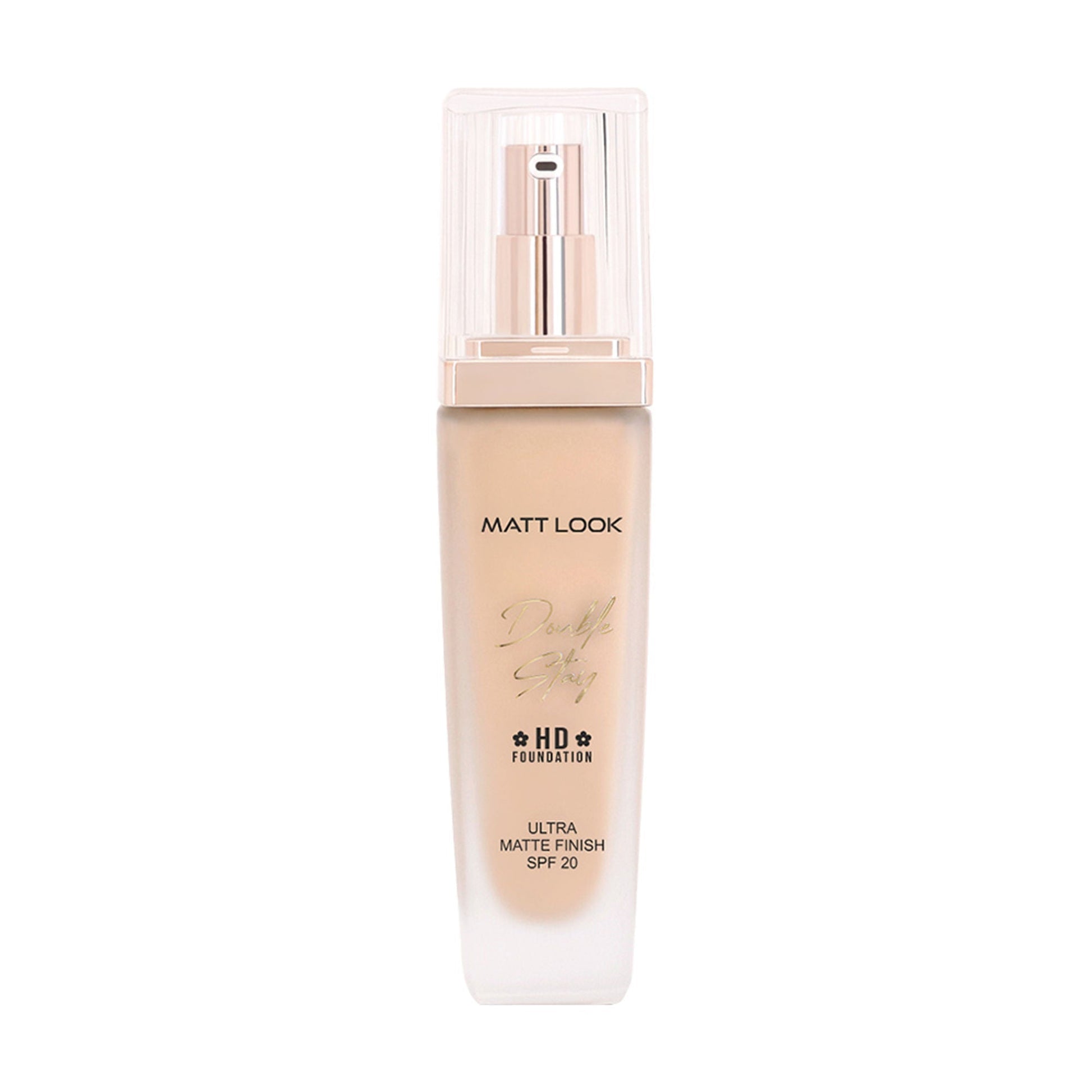 Matt Look Double Stay HD Weightless Foundation Matte Finish - 02 Rose Blush 