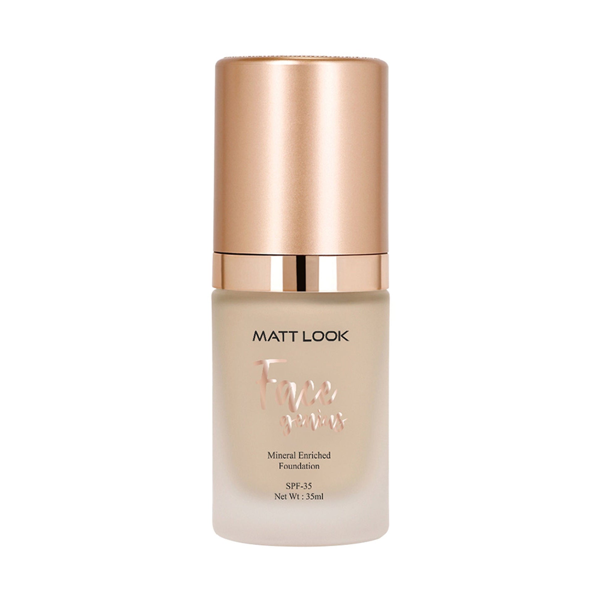 Matt Look Face Genius Mineral Enriched Weightless Matt Finish Foundation - 03 Soft Beige 
