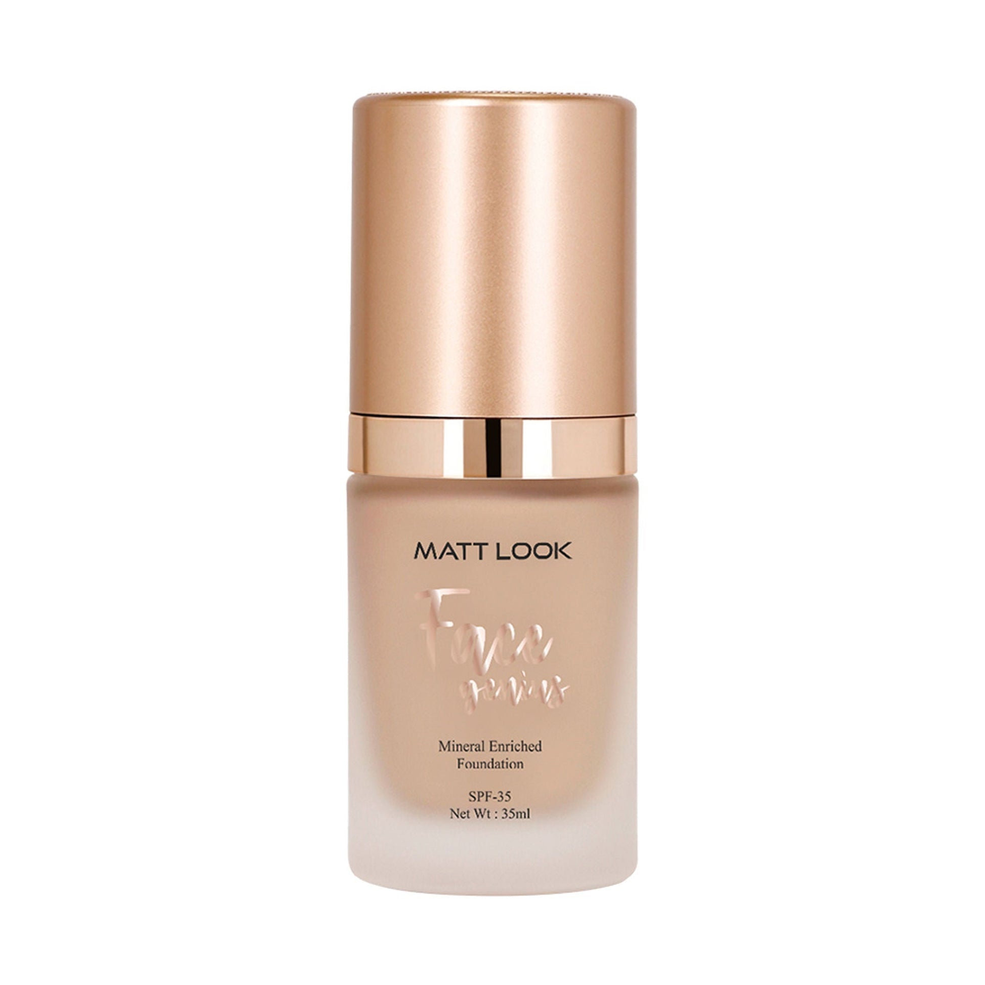 Matt Look Face Genius Mineral Enriched Weightless Matt Finish Foundation - 06 Sand Tan 