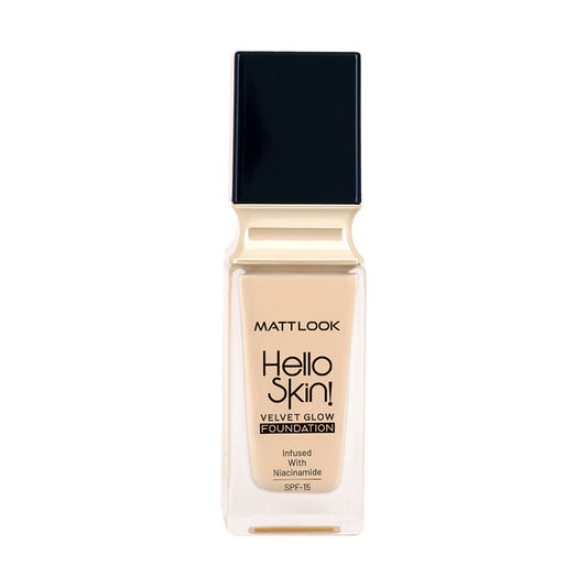 Matt Look Hello Skin Velvet Glow Foundation - 03 Light Ivory 