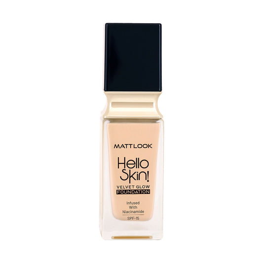 Matt Look Hello Skin Velvet Glow Foundation - 06 Warm Nude 