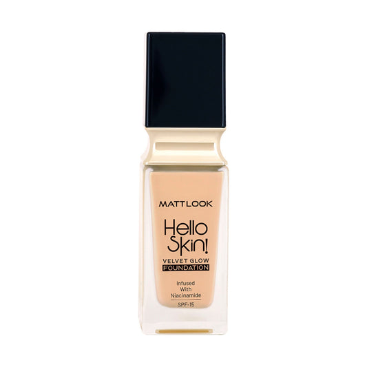 Matt Look Hello Skin Velvet Glow Foundation - 07 Natural Buff 