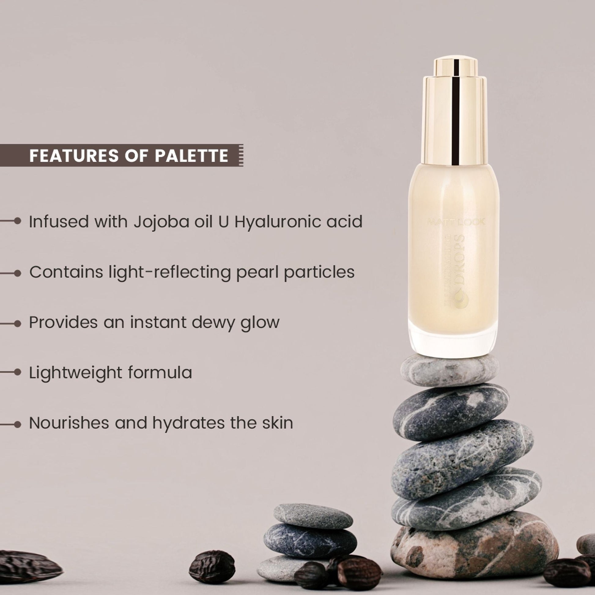 Matt Look Illuminating Drops Liquid Highlighter - 002 Gold Glimmer 