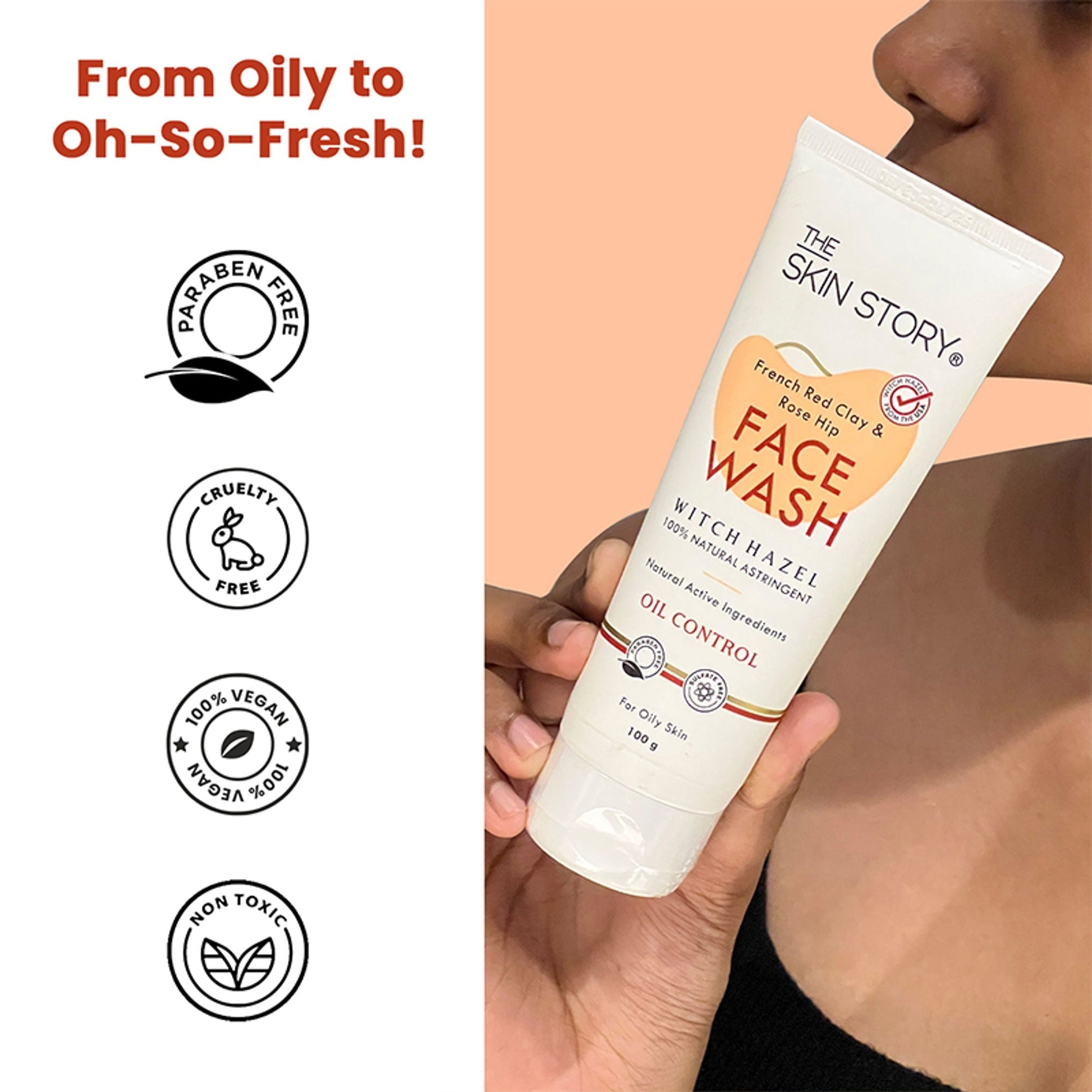 The Skin Story French Clay Pimple Oil Control Face Wash  Grab2Buy The Skin Story Grab2Buy