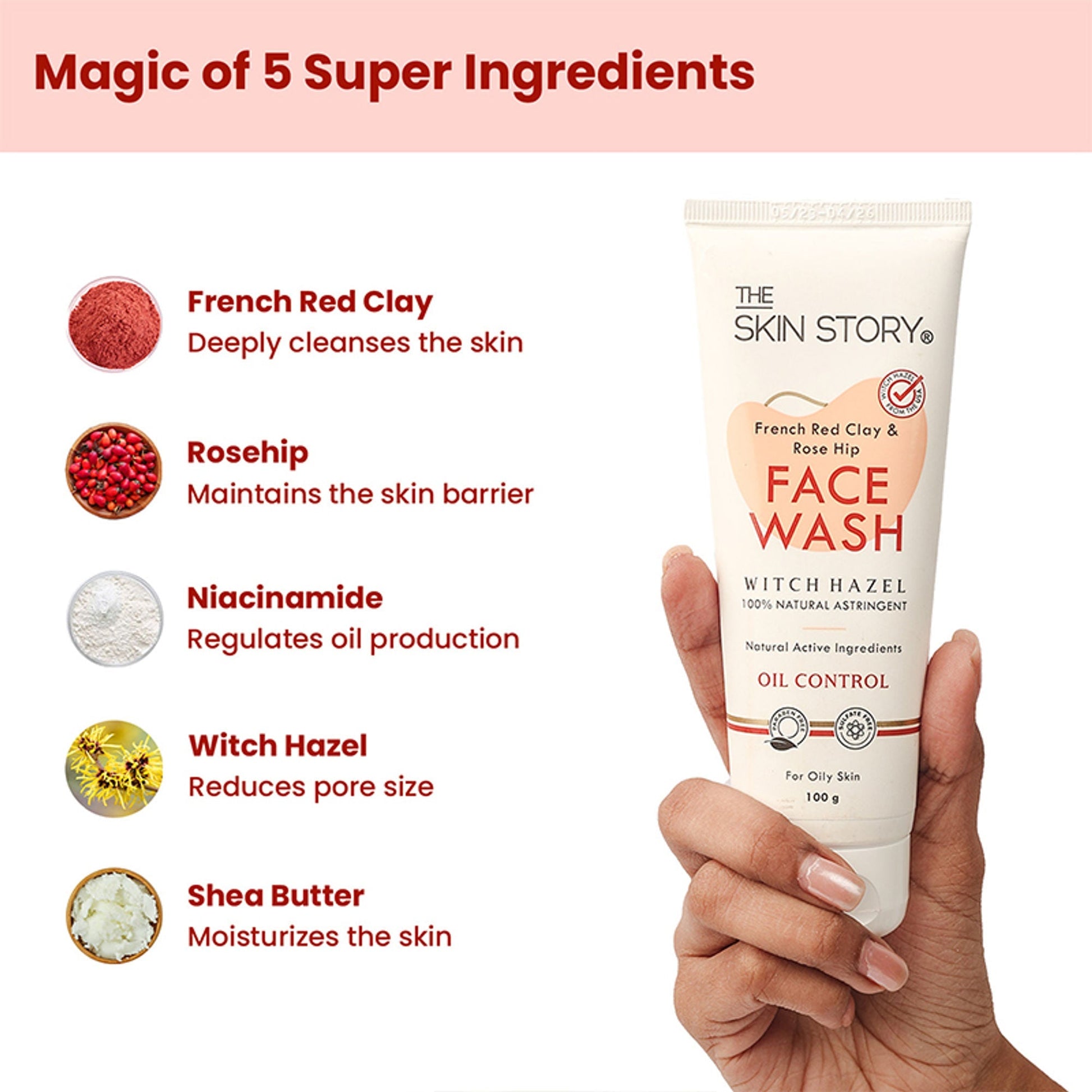 The Skin Story French Clay Pimple Oil Control Face Wash  Grab2Buy The Skin Story Grab2Buy