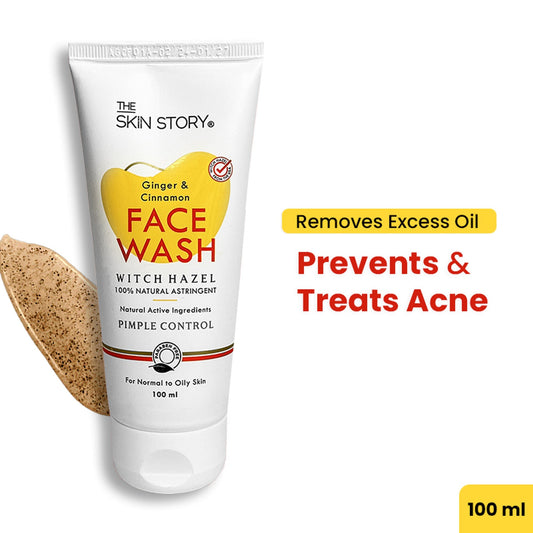 The Skin Story Oil & Pimple Control Ginger Cinnamon Face Wash  Grab2Buy The Skin Story Grab2Buy