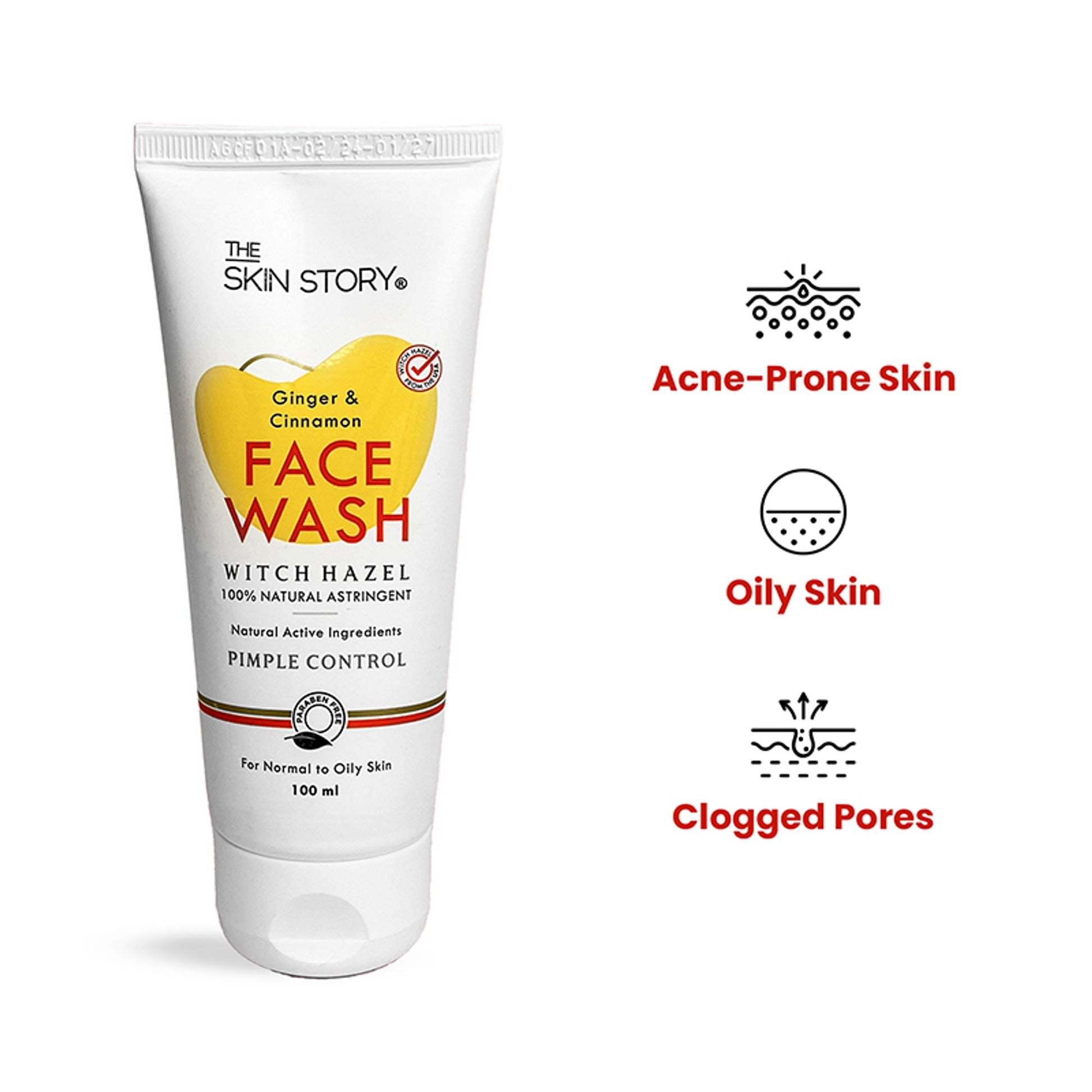 The Skin Story Oil & Pimple Control Ginger Cinnamon Face Wash  Grab2Buy The Skin Story Grab2Buy
