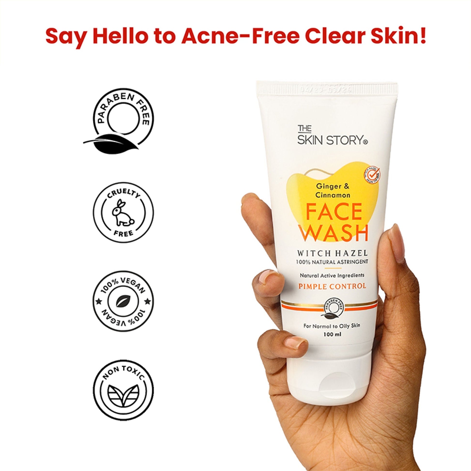 The Skin Story Oil & Pimple Control Ginger Cinnamon Face Wash  Grab2Buy The Skin Story Grab2Buy