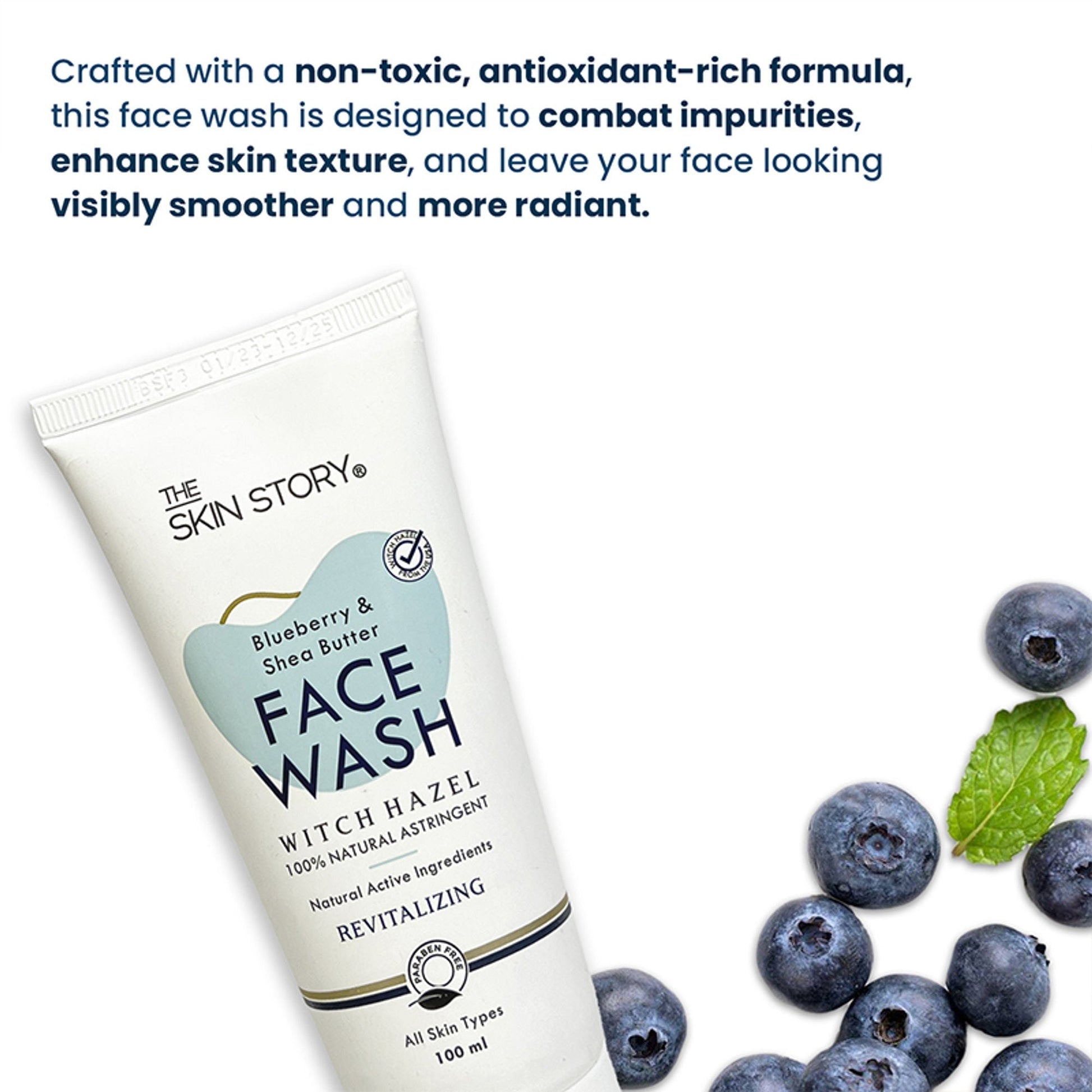The Skin Story Blueberry Anti-Oxidant Gel Face Wash  Grab2Buy The Skin Story Grab2Buy