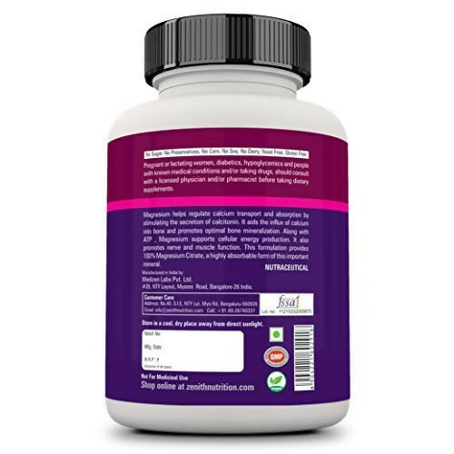 Zenith Nutrition Magnesium Citrate Powder 