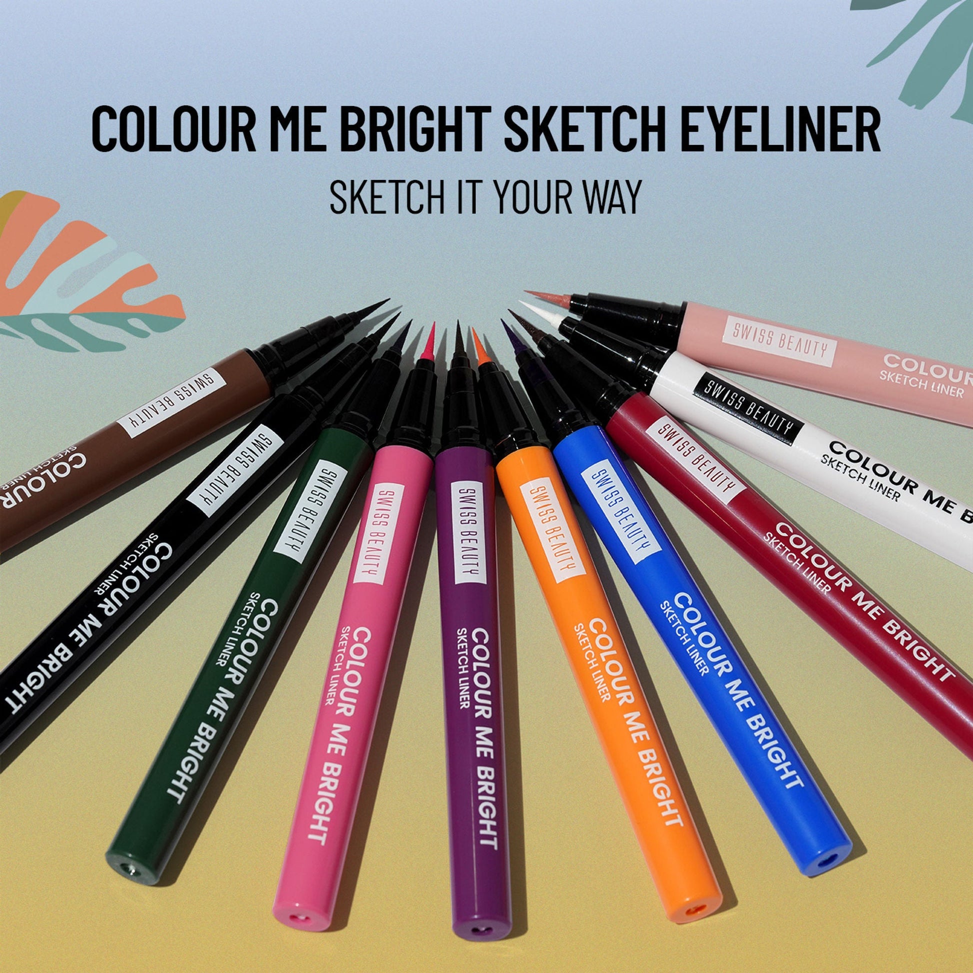 Swiss Beauty Colour Me Bright Sketch Eyeliner - 03 Orange Lush