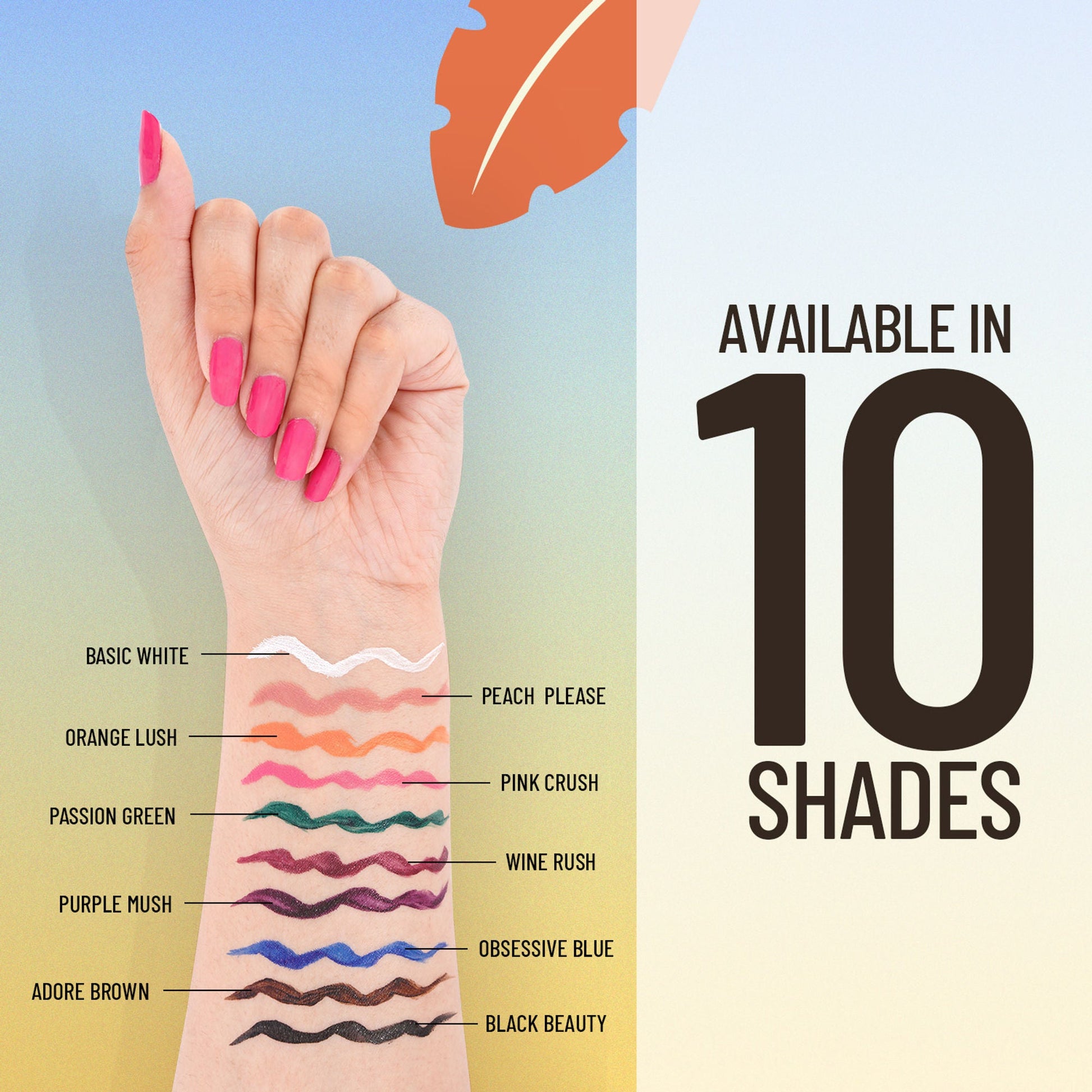 Swiss Beauty Colour Me Bright Sketch Eyeliner - 05 Passion Green