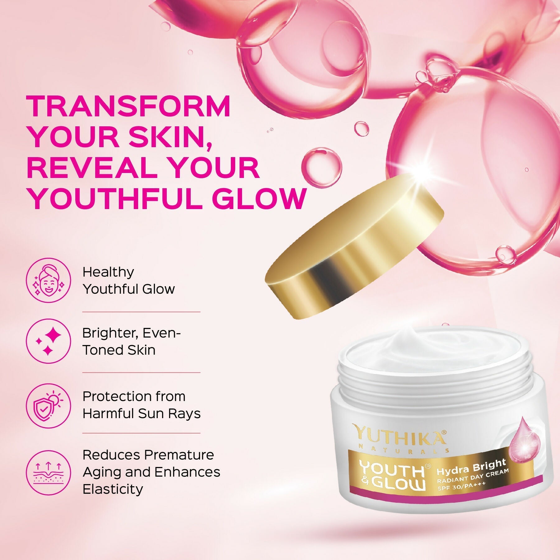 Yuthika Youth & Glow Day Cream For Women Spf30/Pa+++  Grab2Buy Yuthika Grab2Buy