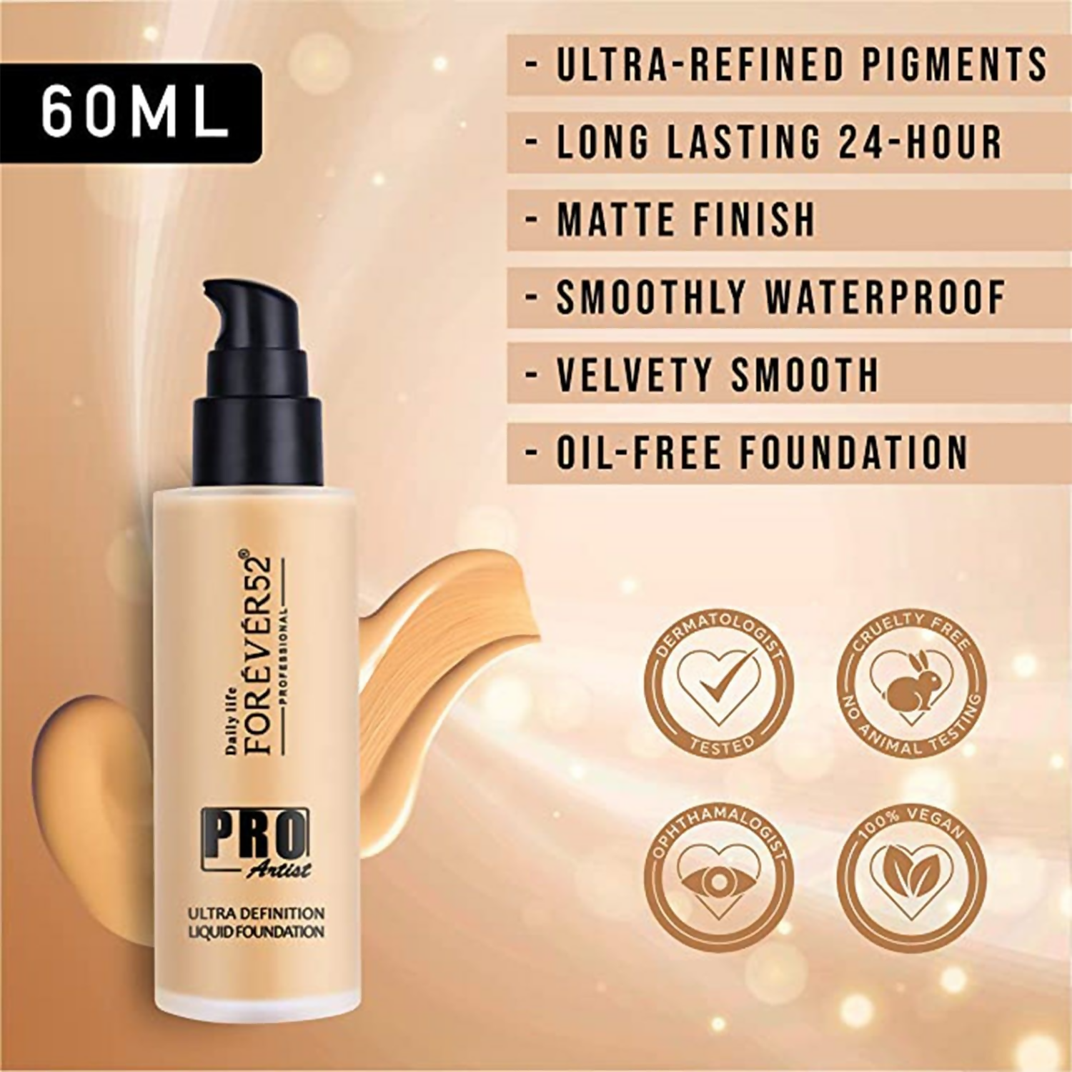 Daily Life Forever52 Pro Artist Ultra Definition Liquid Foundation - Peanut | Swadesiicart