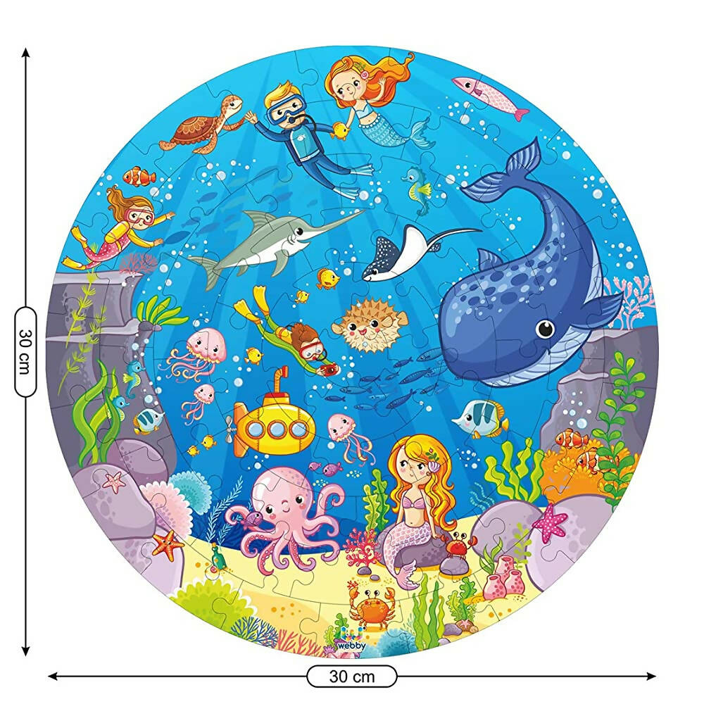 Webby Wooden Ocean Jigsaw Puzzle - 60 Pcs  Grab2Buy Webby Grab2Buy