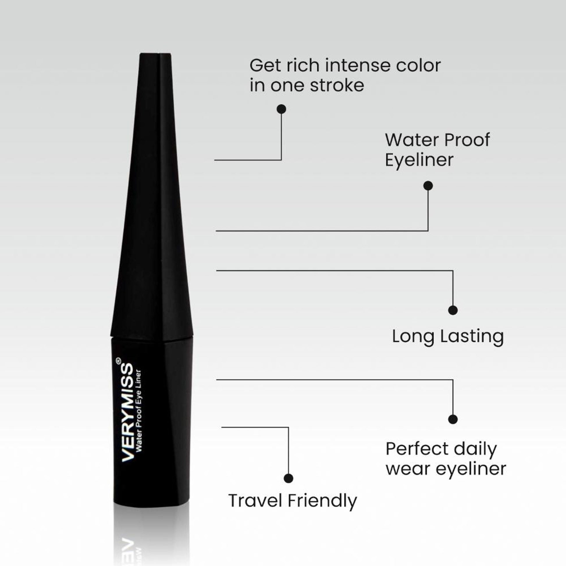 VERYMISS 8 To 8 Eyeliner - Black  Grab2Buy VERYMISS Grab2Buy
