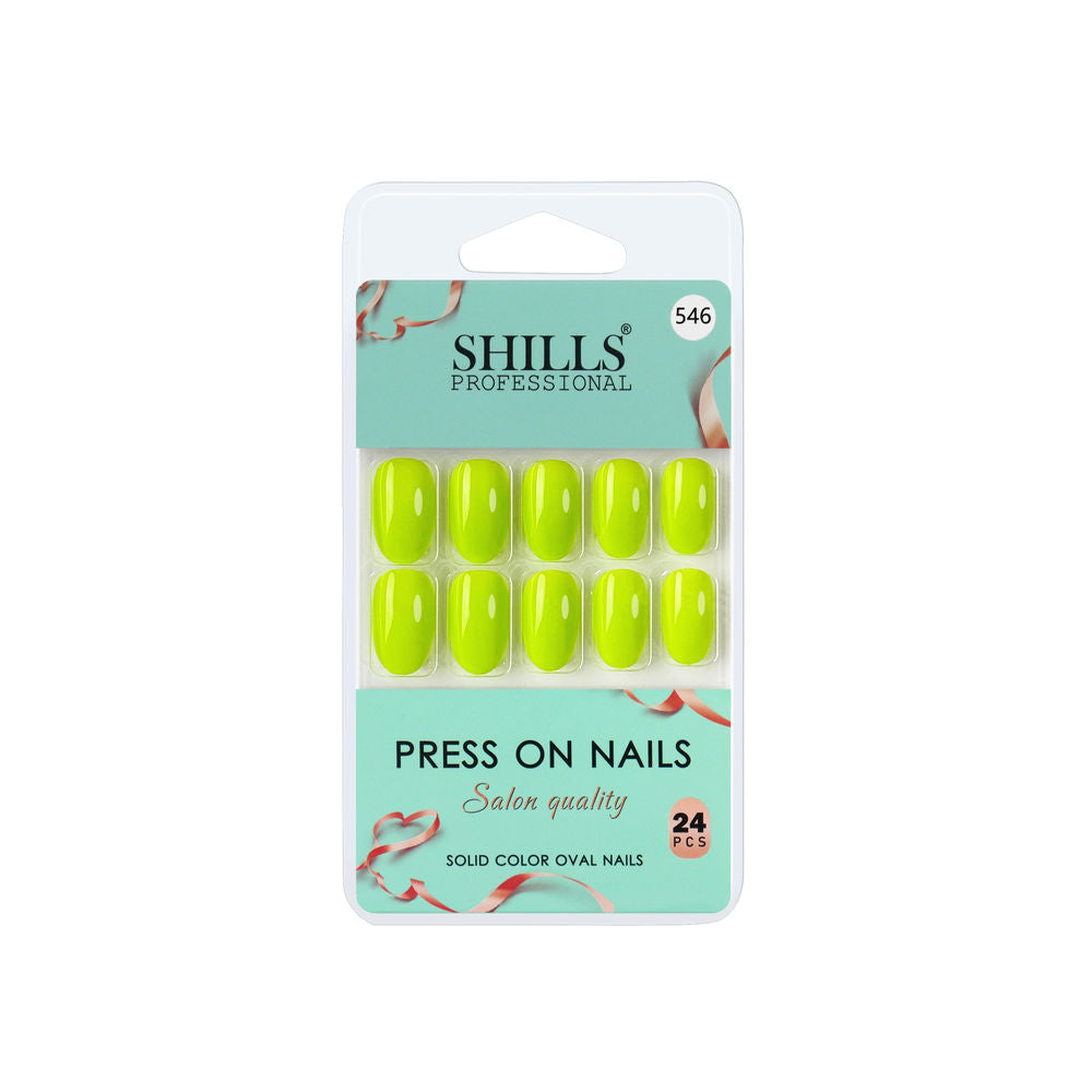 Shills Professional Reusable Press On Nails Oval - SPN546