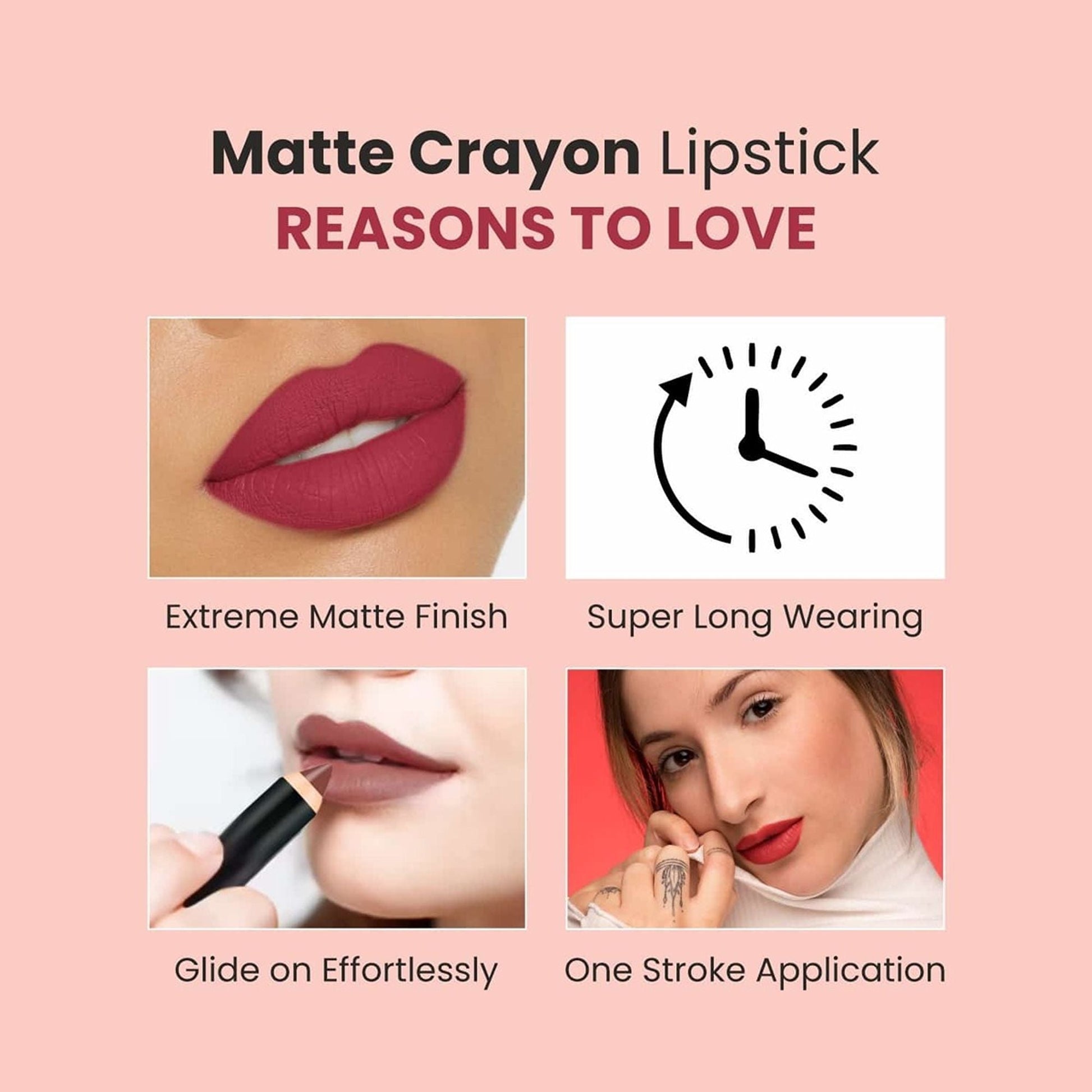 VERYMISS Matte Lip Crayon Lipstick - 12 Syrup Brown  Grab2Buy VERYMISS Grab2Buy