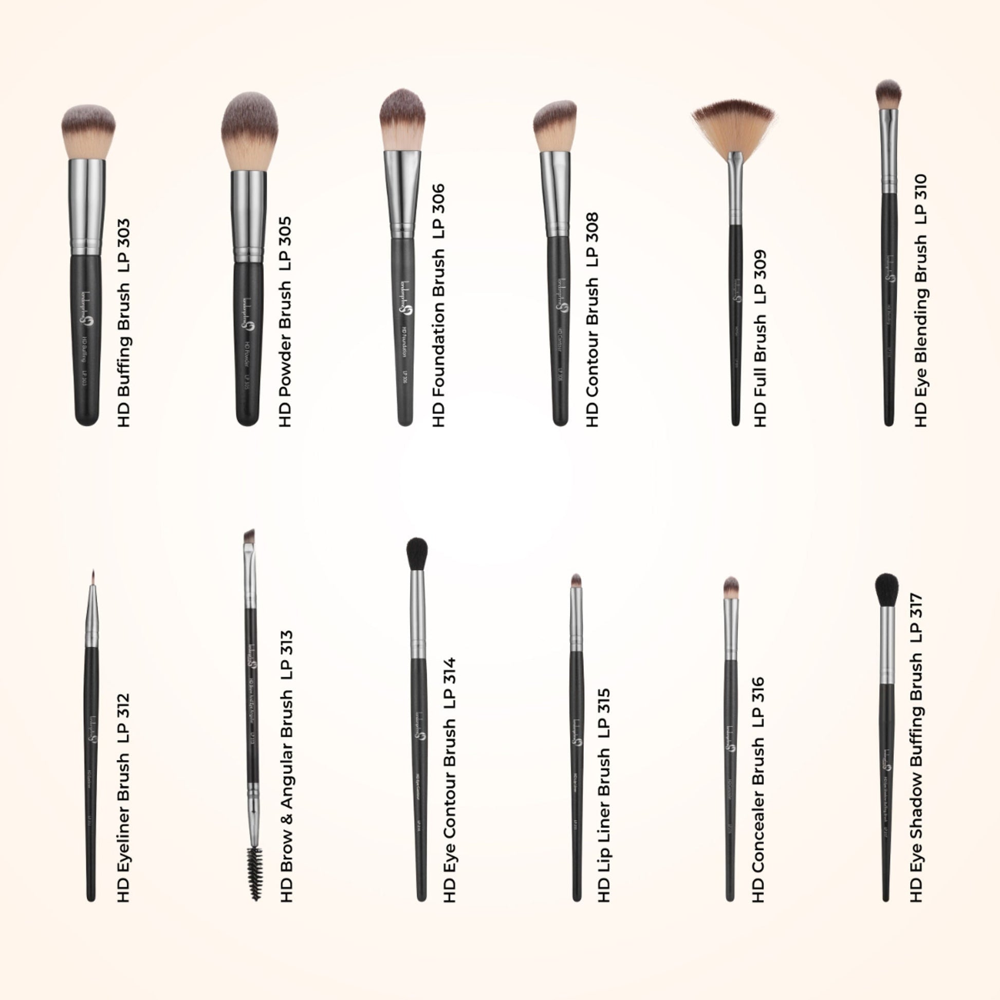 London Prime HD Premium Brush Set - 12 Pcs