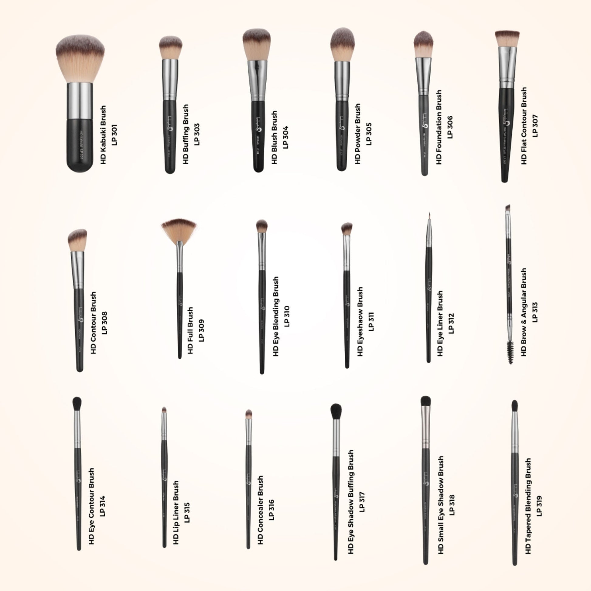 London Prime HD Professional Brush Set - 18 Pcs