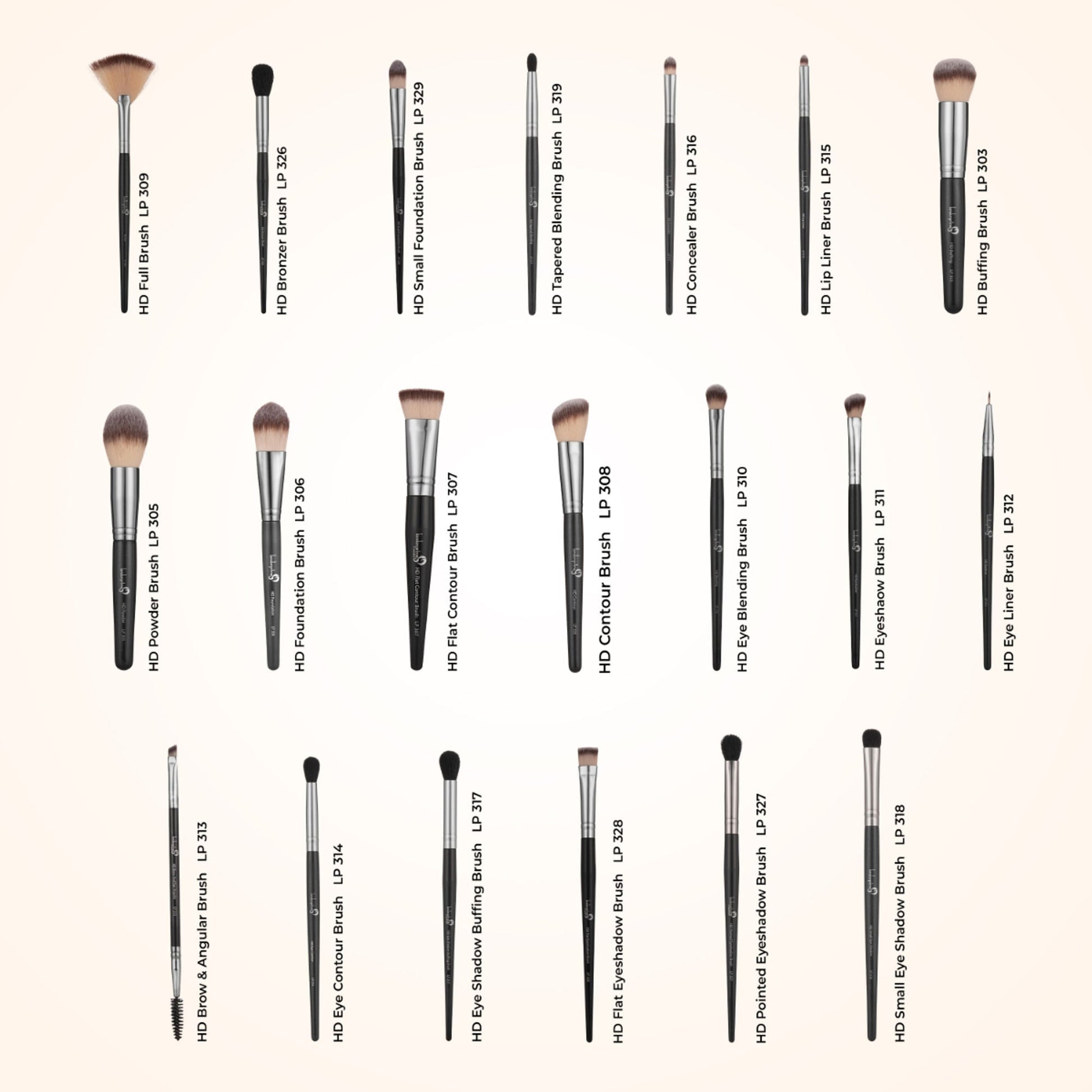 London Prime HD Professional Brush Set - 20 Pcs