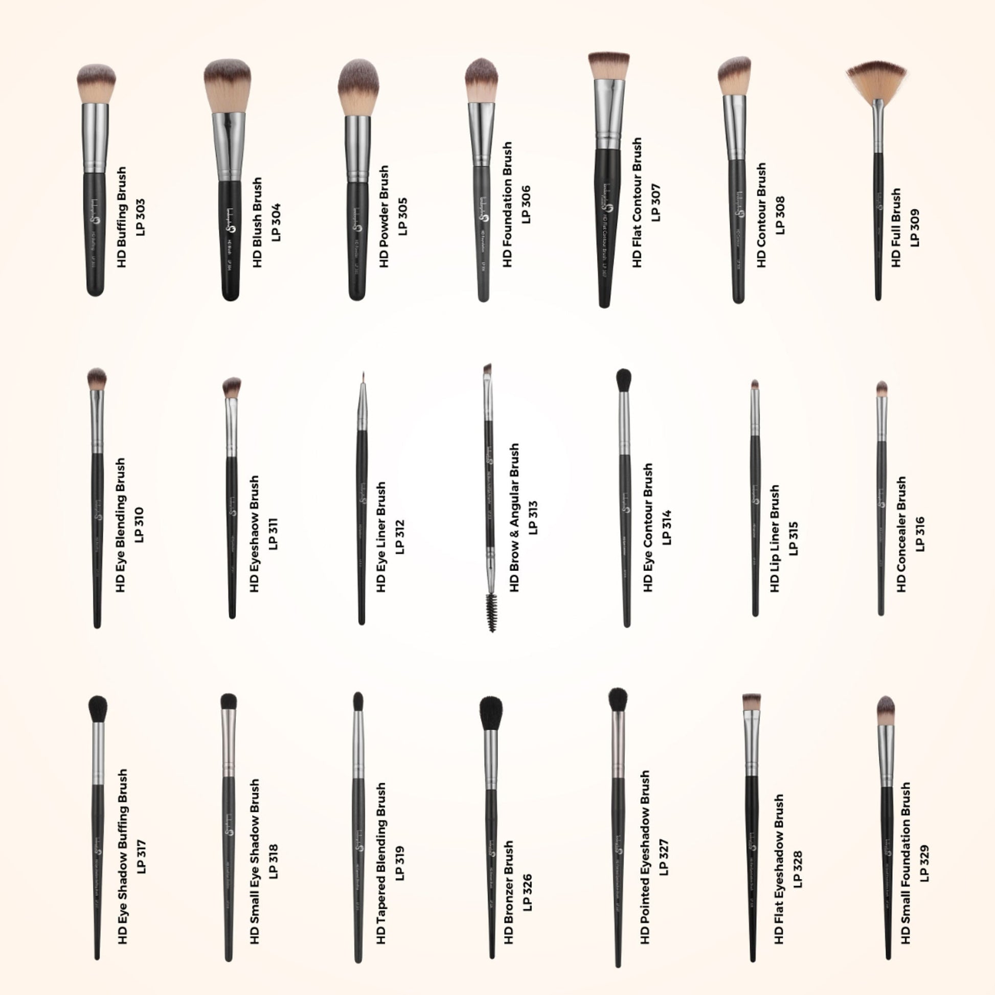 London Prime HD Professional Brush Set - 21 Pcs