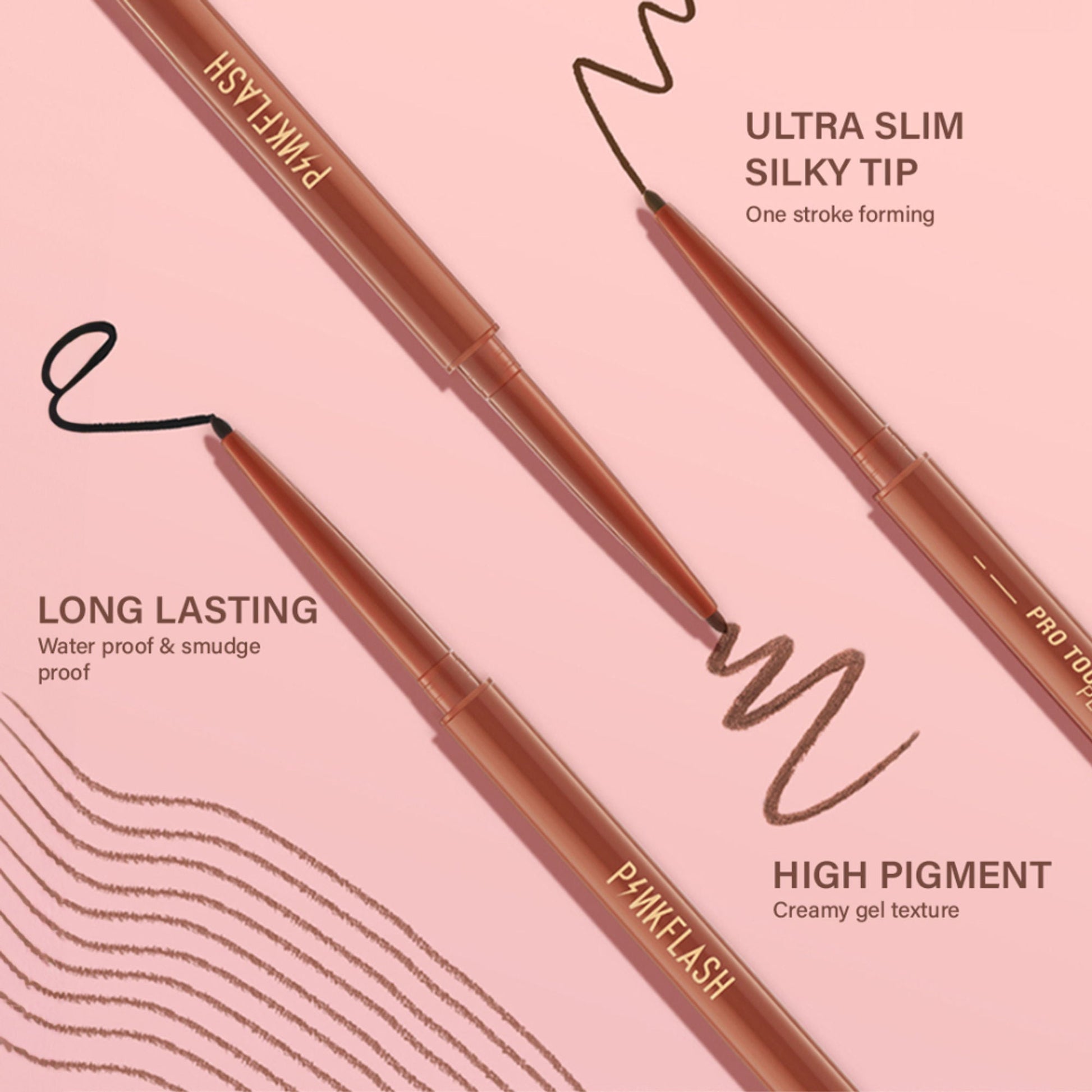 PINKFLASH Pro Touch Pencil Eyeliner - 02 Brown