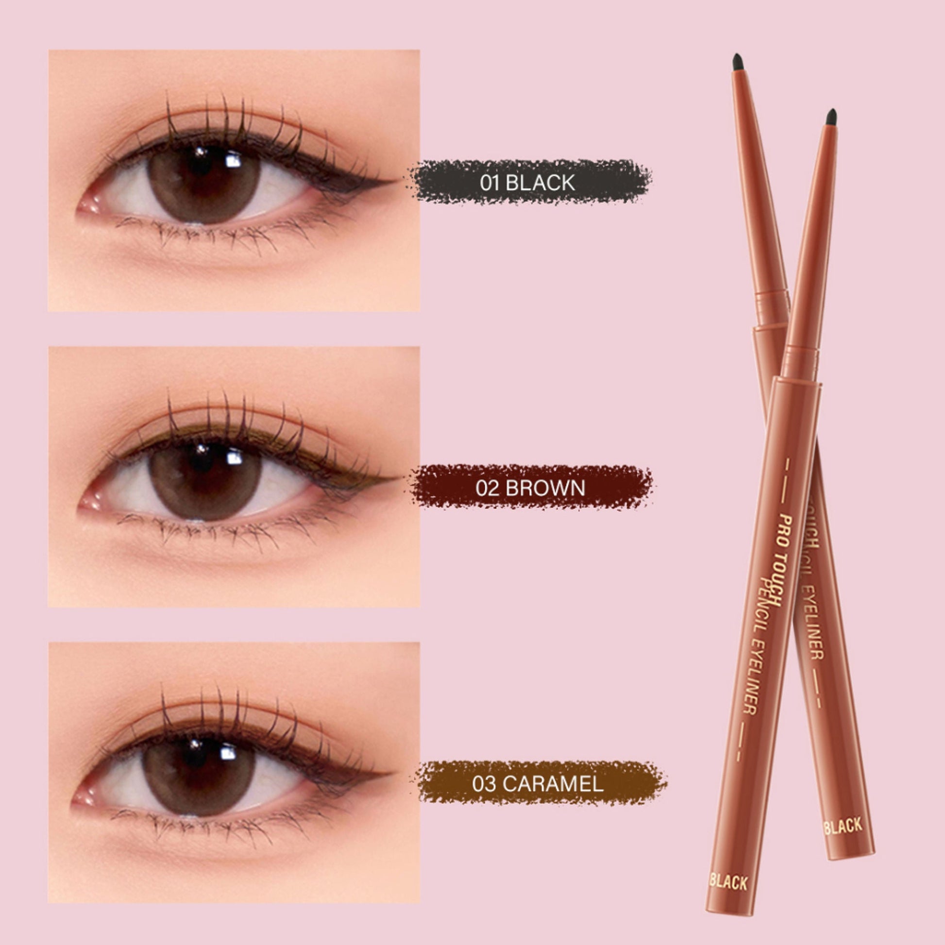 PINKFLASH Pro Touch Pencil Eyeliner - 02 Brown