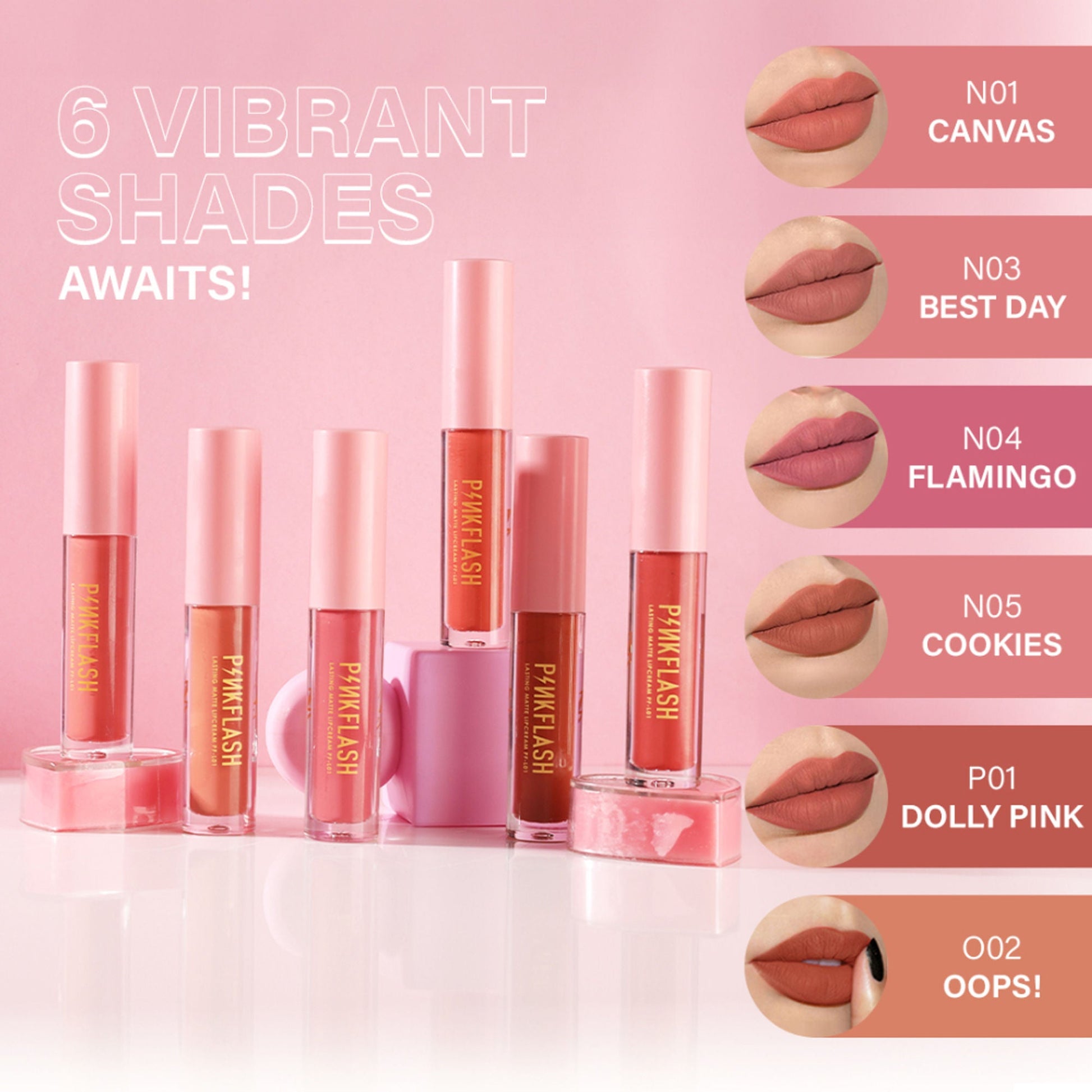 PINKFLASH Melting Matte Lip Cream - N03 Best Day