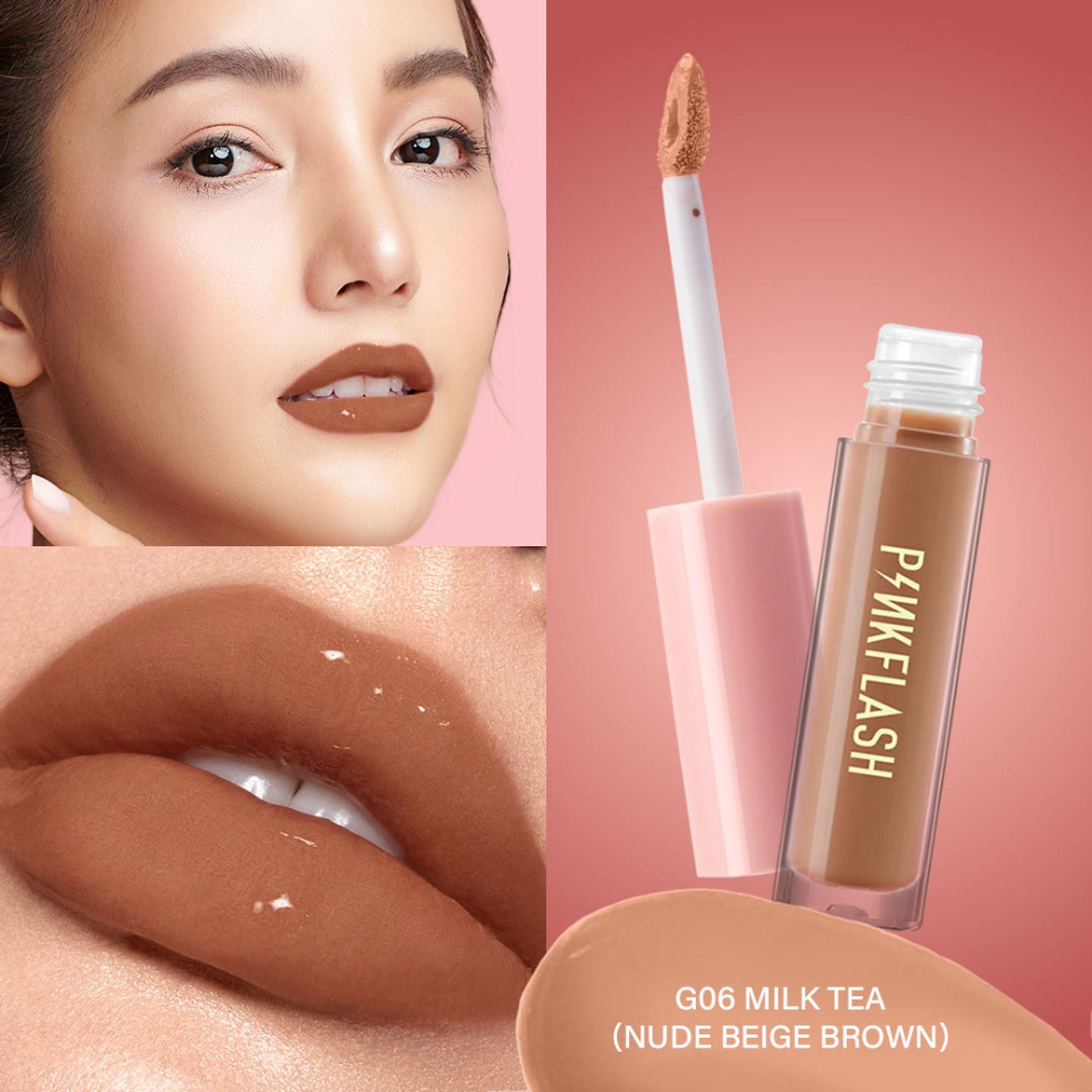 PINKFLASH Ever Glossy Moist Lip Gloss - G06 Milk