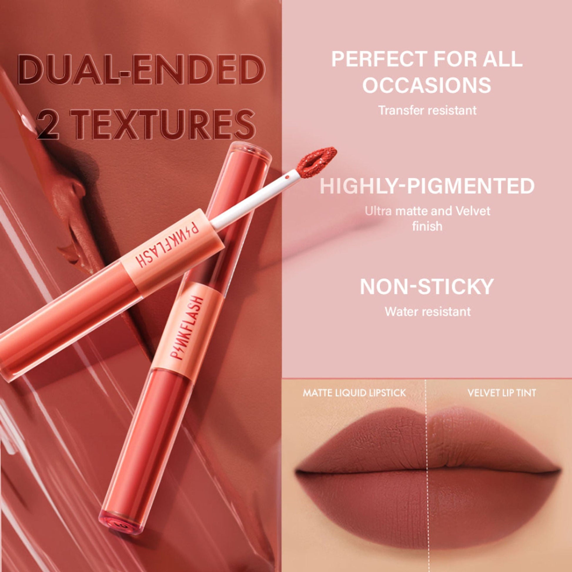 PINKFLASH Duo Lip Gloss - M01
