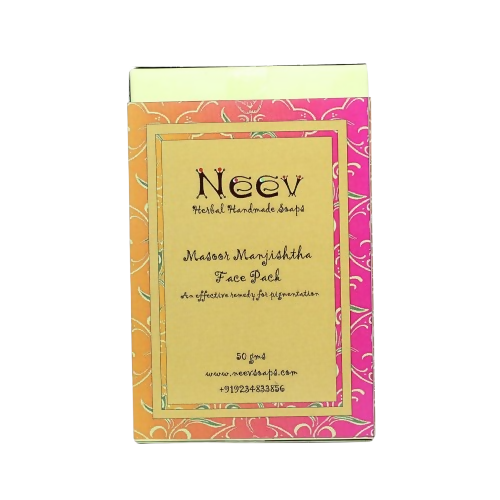 Neev Herbal Handmade Soaps Masoor Manjishtha Face Pack