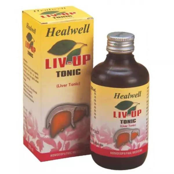 Healwell Homeopathy Liv-Up Tonic – Homeopathic Liver Detox & Hepatic Wellness Tonic 