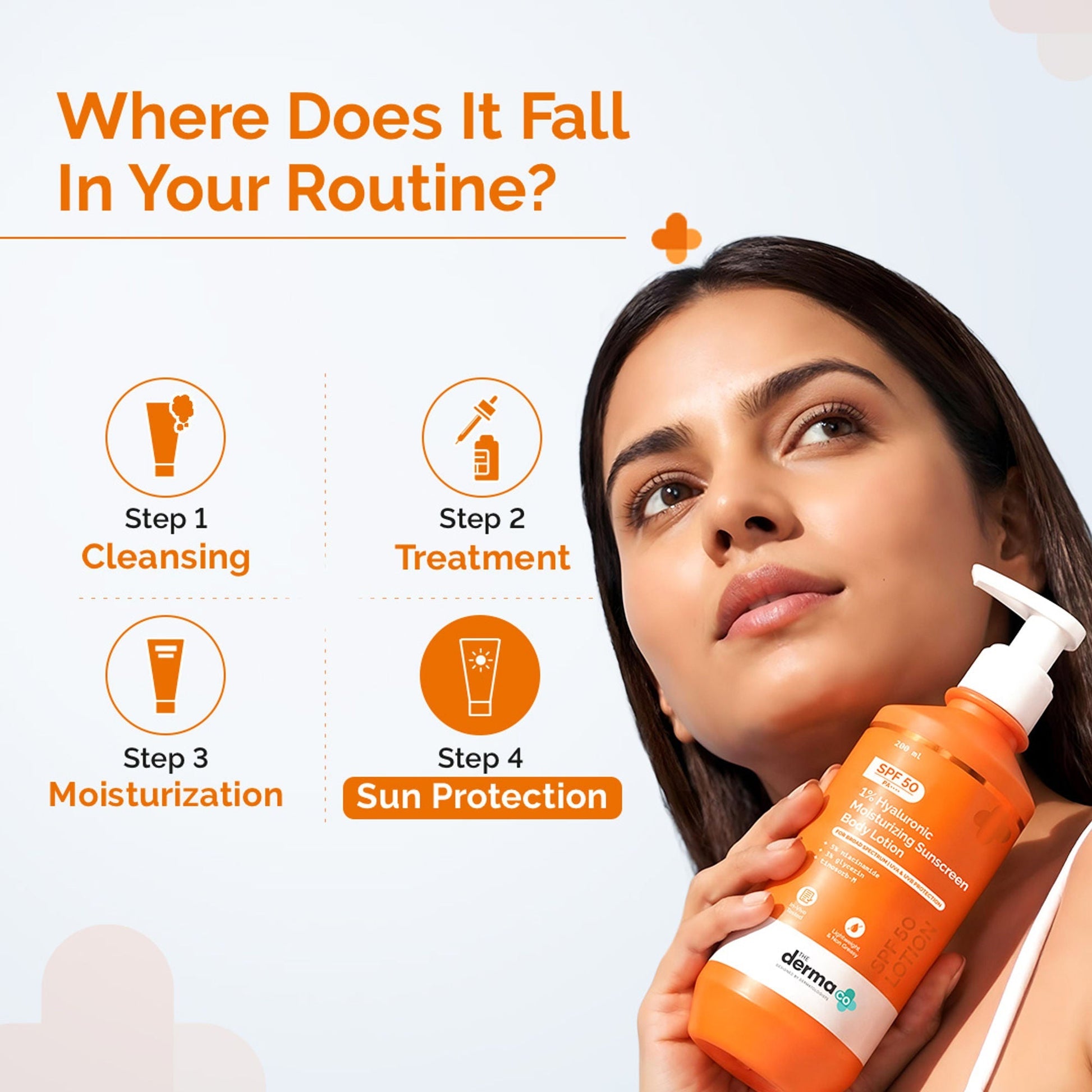 The Derma Co 1% Hyaluronic Moisturizing Sunscreen Body Lotion SPF 50 PA++++  Grab2Buy The Derma Co Grab2Buy