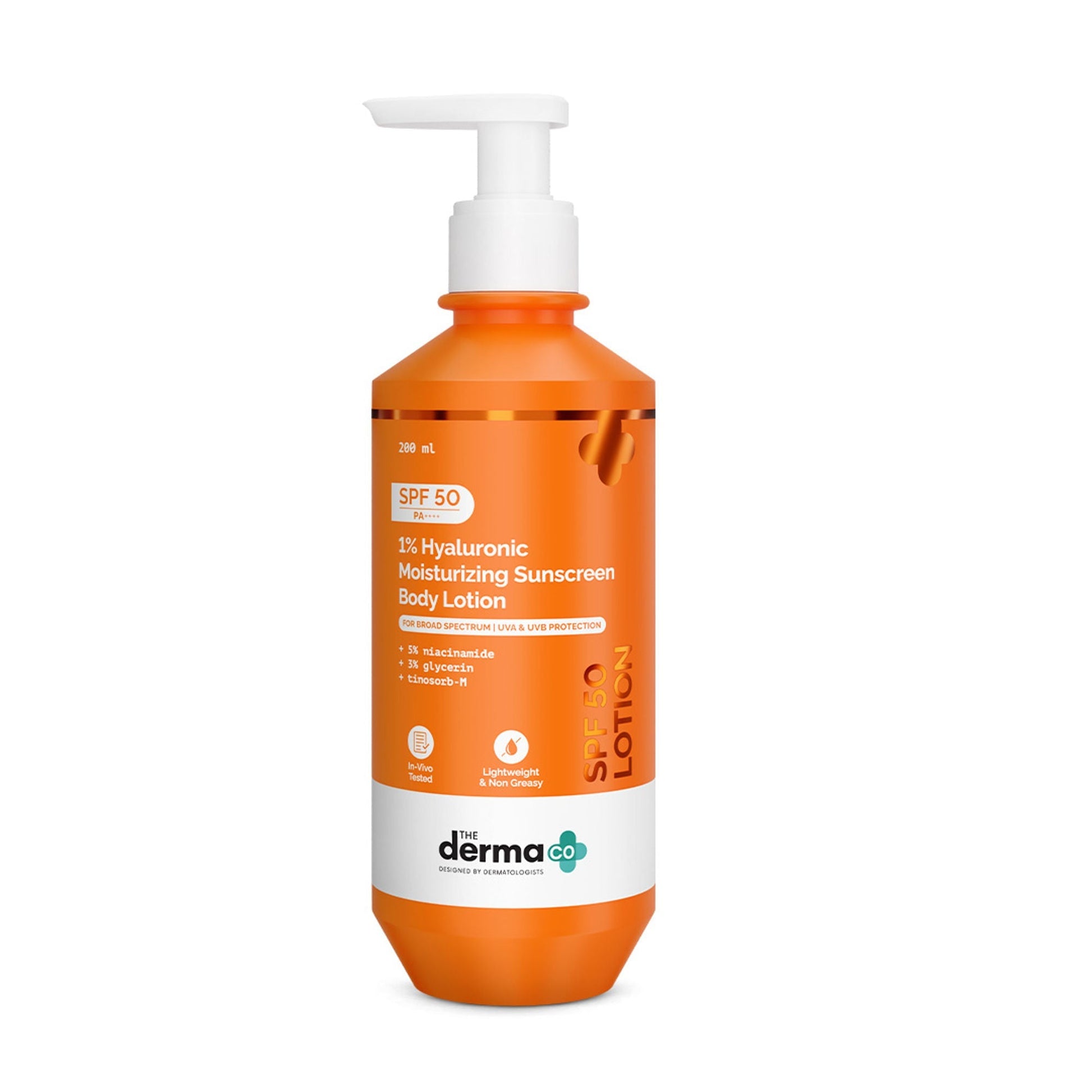 The Derma Co 1% Hyaluronic Moisturizing Sunscreen Body Lotion SPF 50 PA++++  Grab2Buy The Derma Co Grab2Buy
