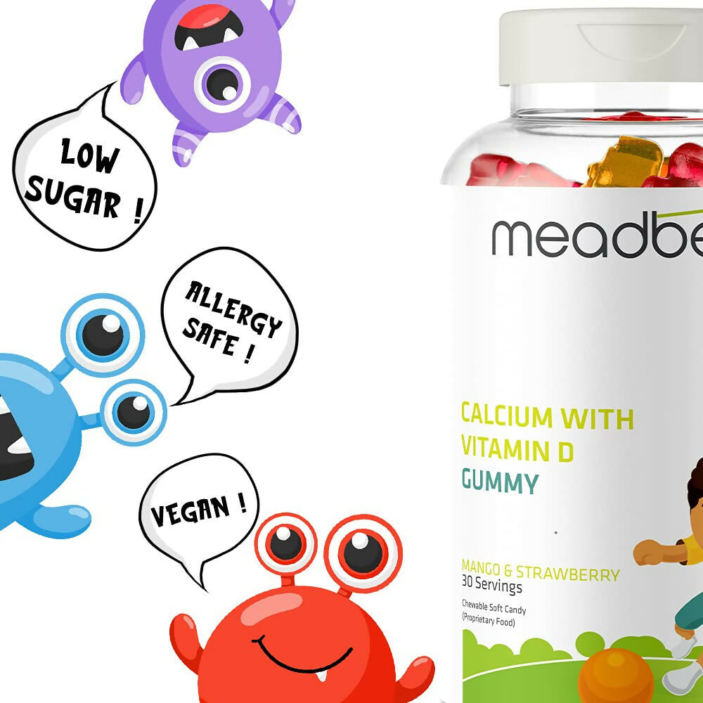 Meadbery Kids Calcium With Vitamin D Gummy 