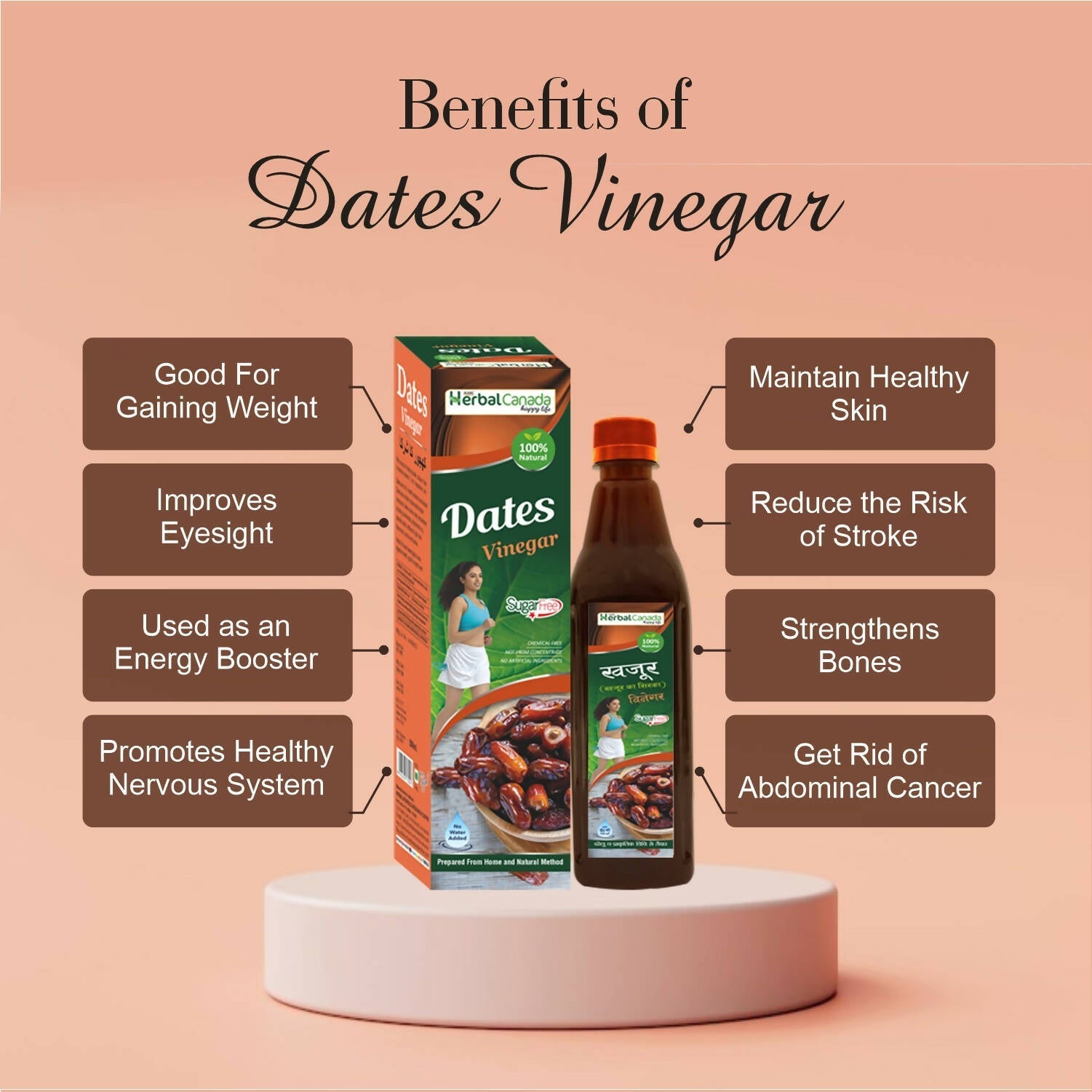 Herbal Canada Dates Vinegar 