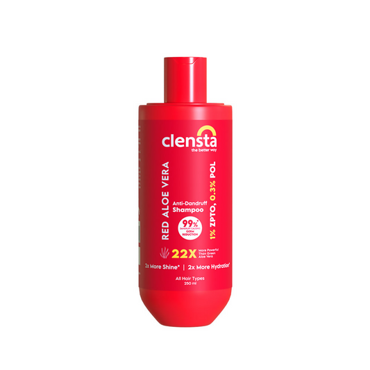 Clensta Red Aloe Vera Anti-Dandruff Shampoo 