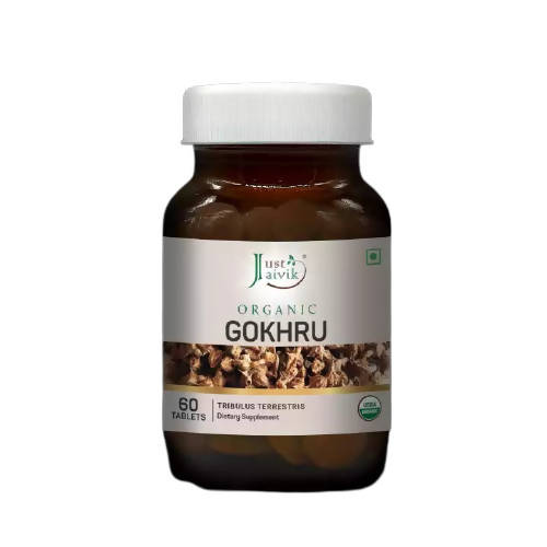 Just Jaivik Organic Gokhru Tablets 