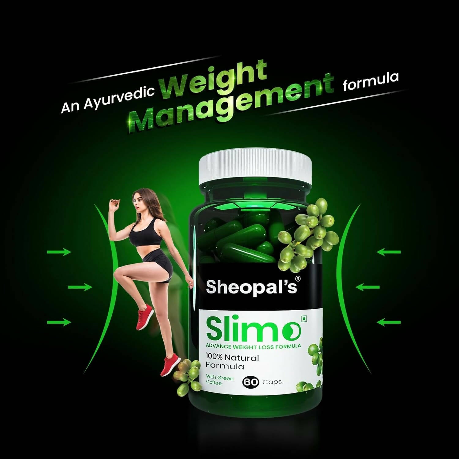 Sheopal's Slimo Pure & Natural Green Coffee Extract Capsules - Grab2buy