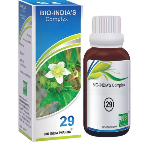 Bio India Homeopathy Complex 29 Drops – Homeopathic Tonsillitis & Throat Wellness Remedy 