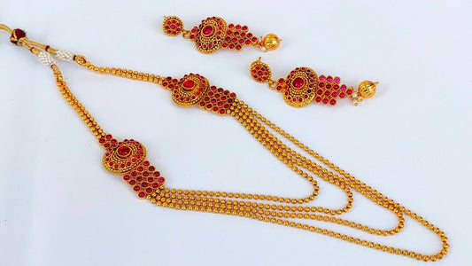 Pink Kemp Layer Necklace Set - Grab2buy