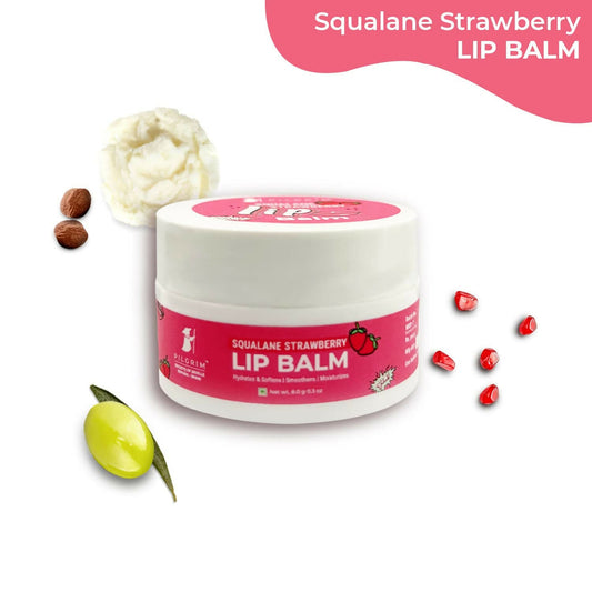 Pilgrim Spanish Lip Balm (Strawberry) For Dark Lips, Soothing & Hydrating Dry & Chapped Lips - Grab2buy