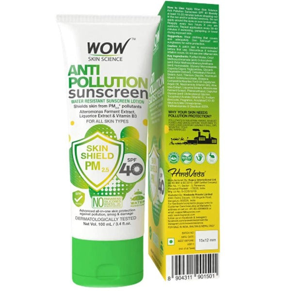 Wow Skin Science Anti Pollution Sunscreen Lotion  Grab2Buy Wow Skin Science Grab2Buy