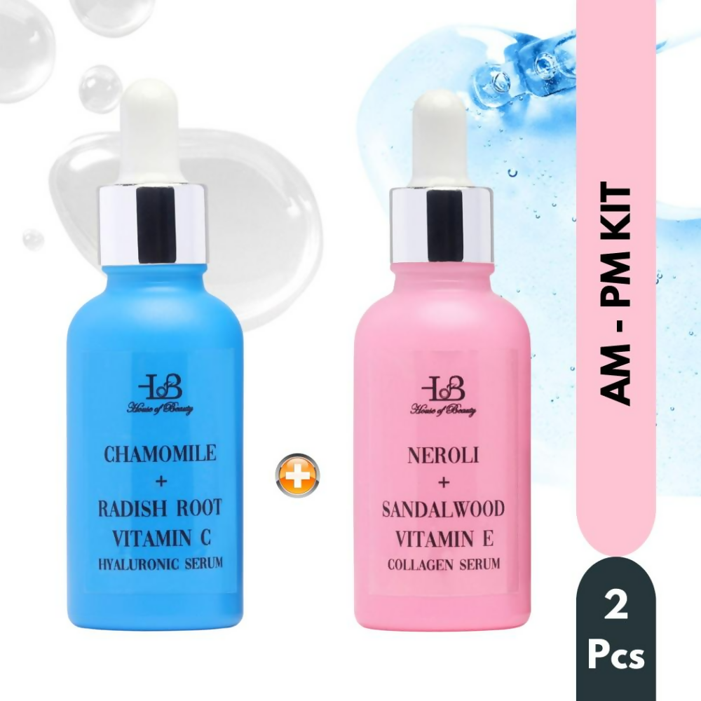 House of Beauty Am + Pm Pack - Collagen + Hyaluronic Serum 